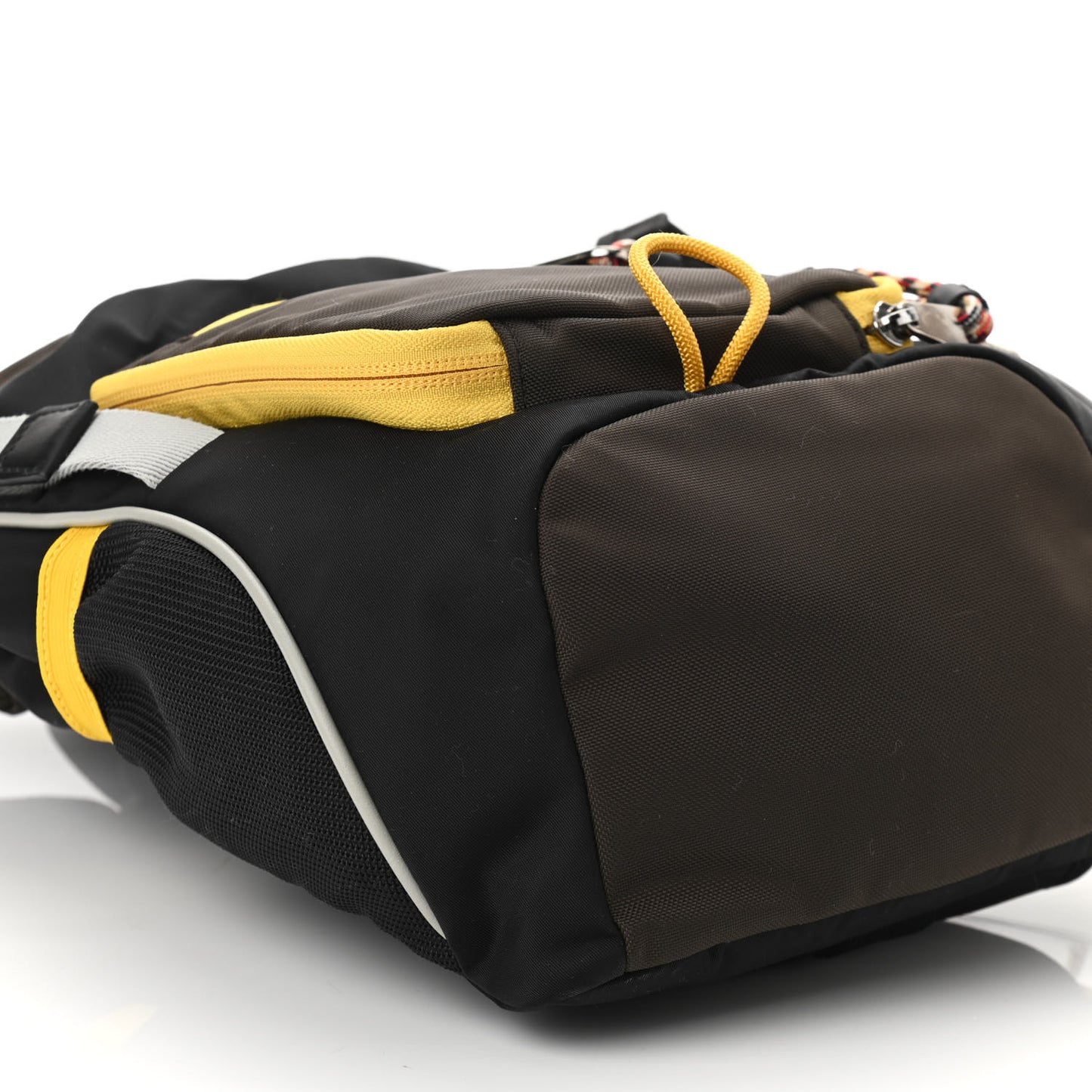 Nylon Medium Leo Sling Bag Black Yellow Grey