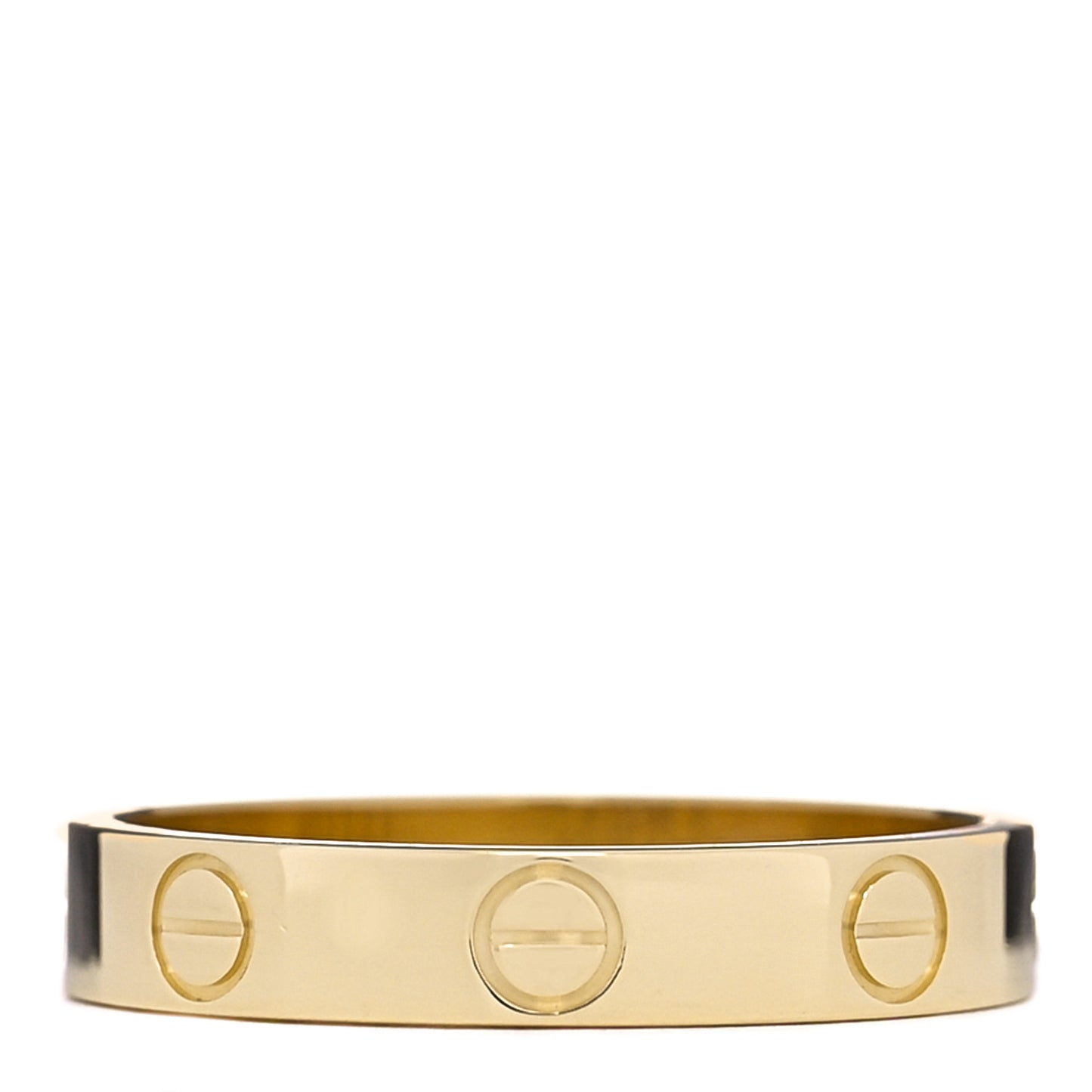 18K Yellow Gold 3.5mm LOVE Wedding Band Ring 54 6.75