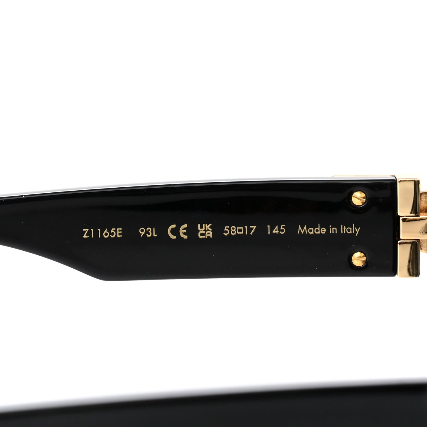 Acetate 1.1 Millionaires Sunglasses Z1165E Black