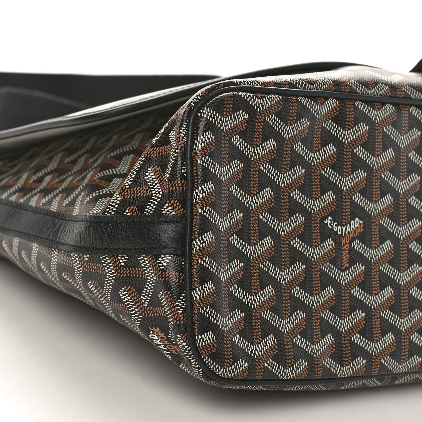 Goyardine Capetien Messenger Bag Black