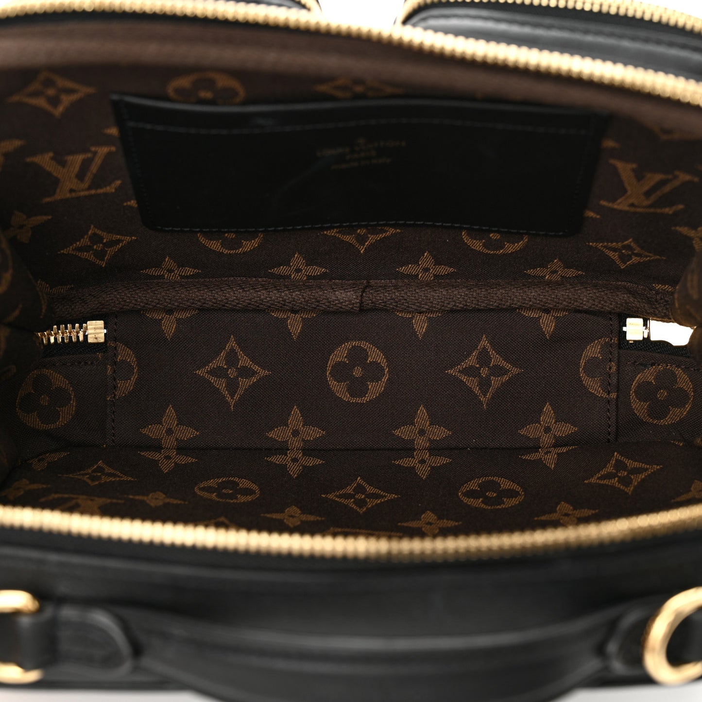 Calfskin Monogram Embossed Utility Crossbody Black