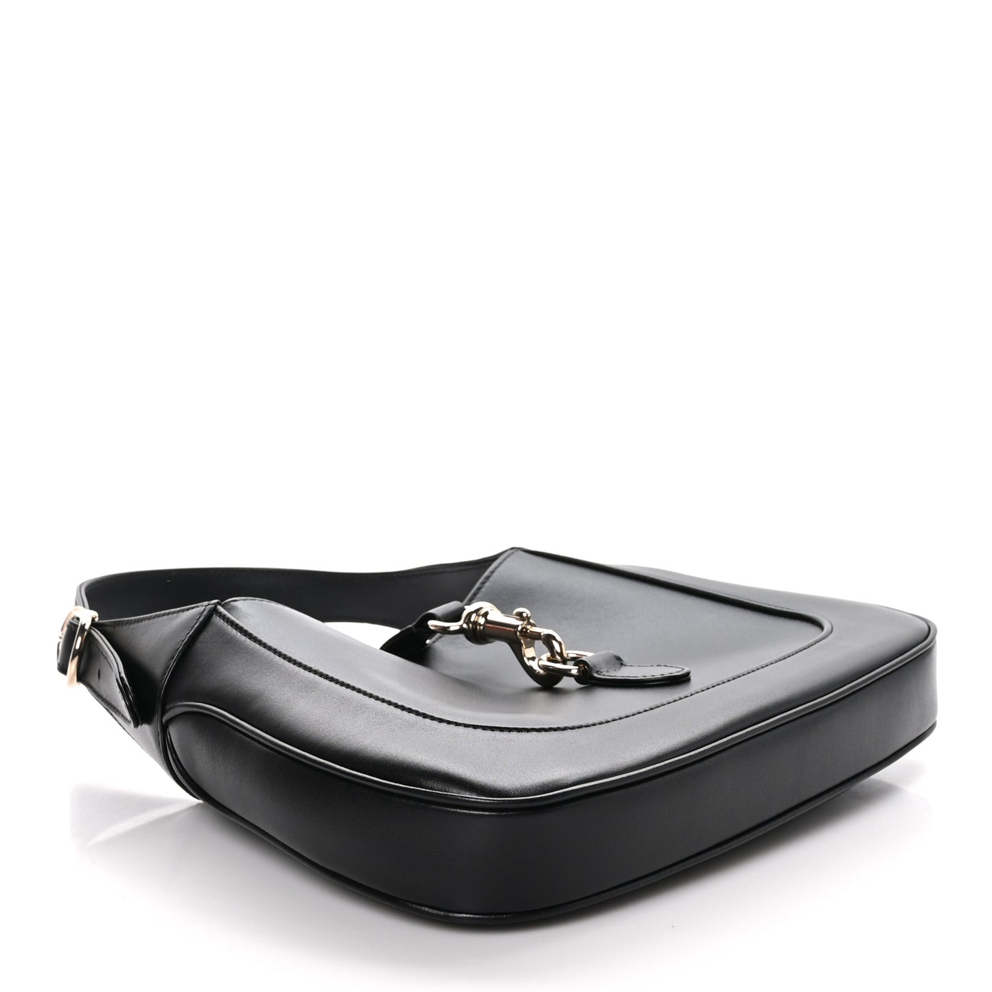 Calfskin Small Jackie Shoulder Bag Black