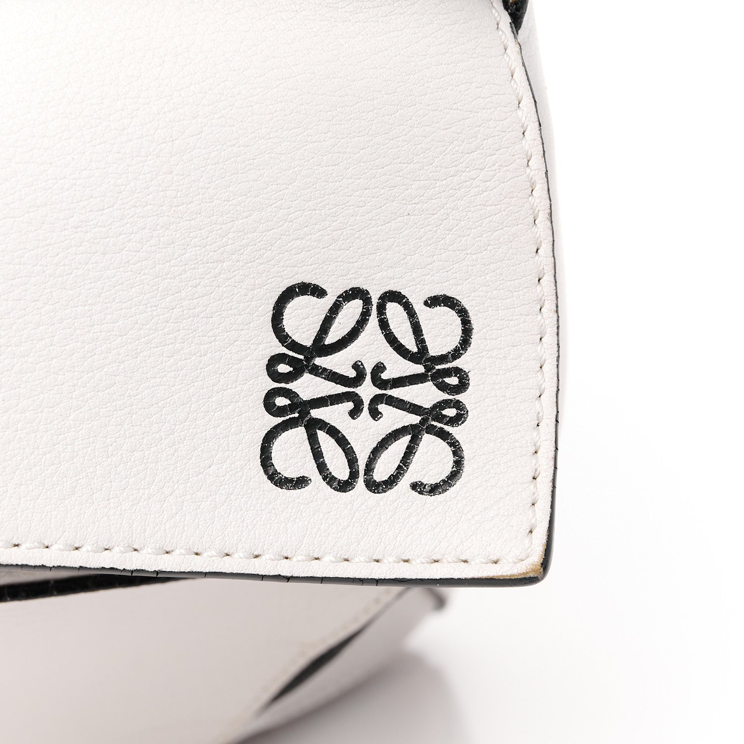 Loewe Calfskin Medium Puzzle Bag White 8 of 14
