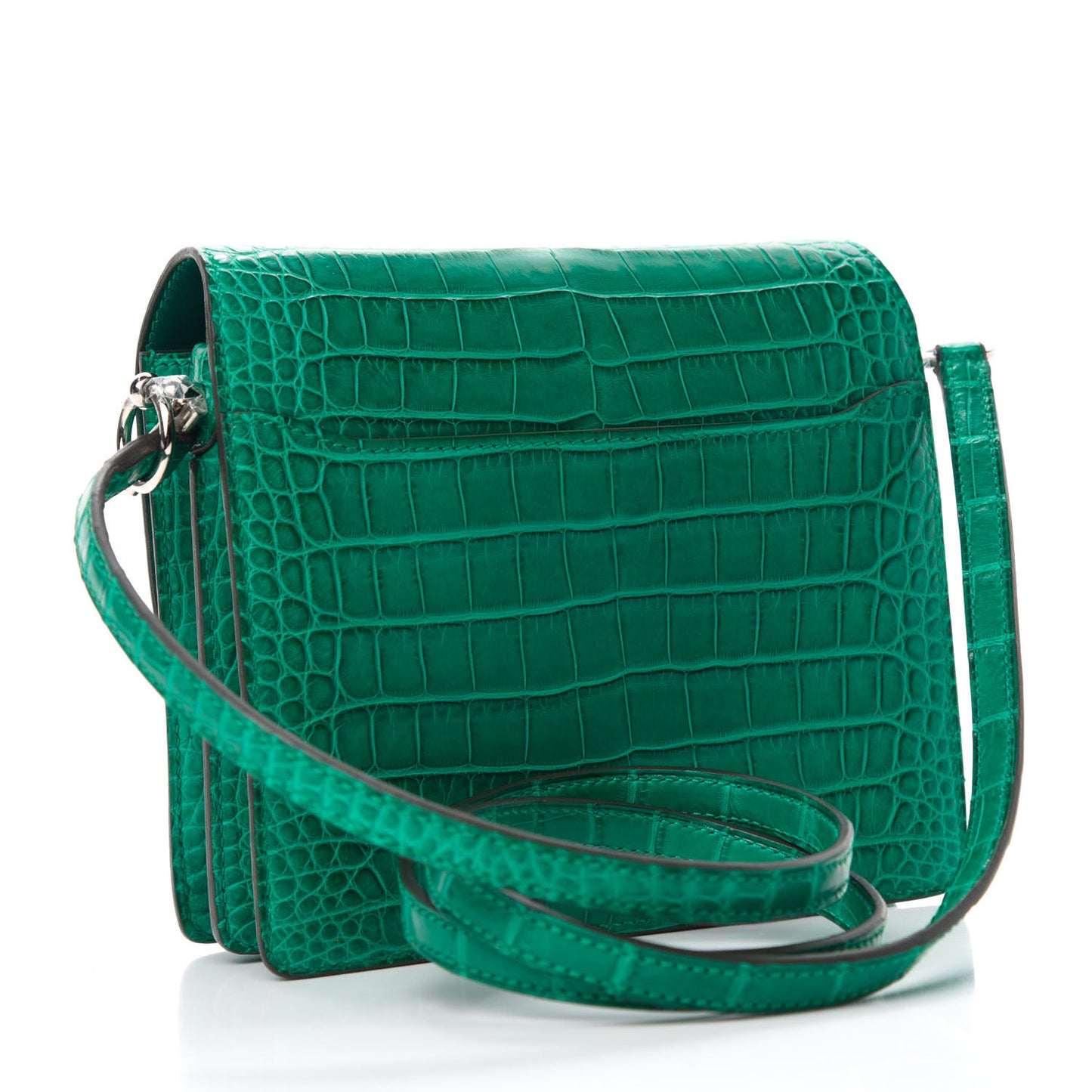 Matte Alligator Mini Sac Roulis Malachite