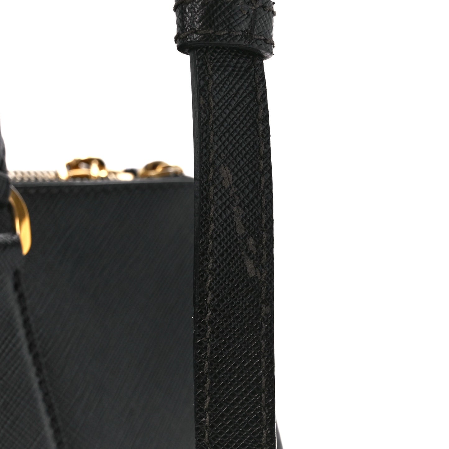 Saffiano Medium Galleria Double Zip Tote Black