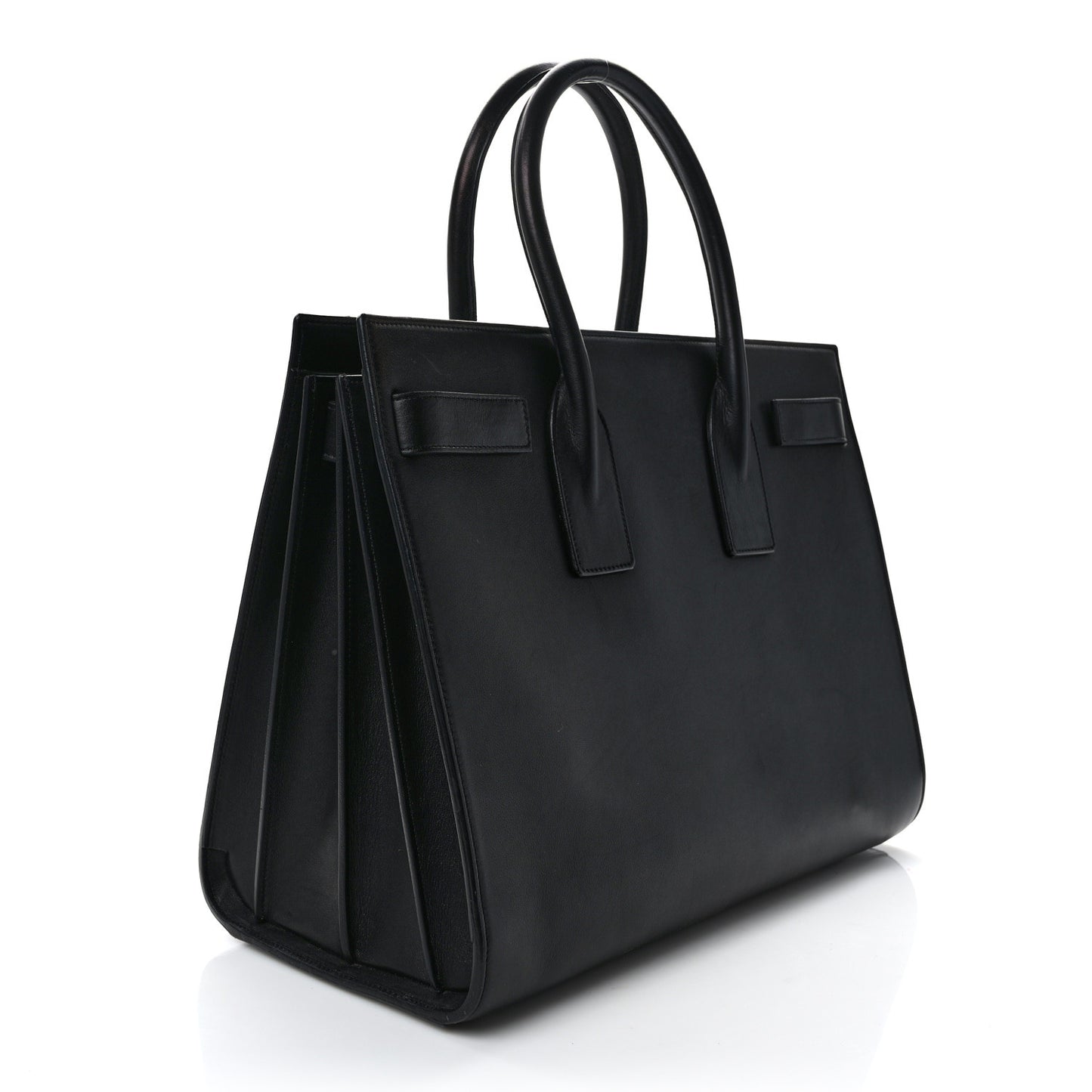 SAINT LAURENT Calfskin Large Sac De Jour Carryall Black