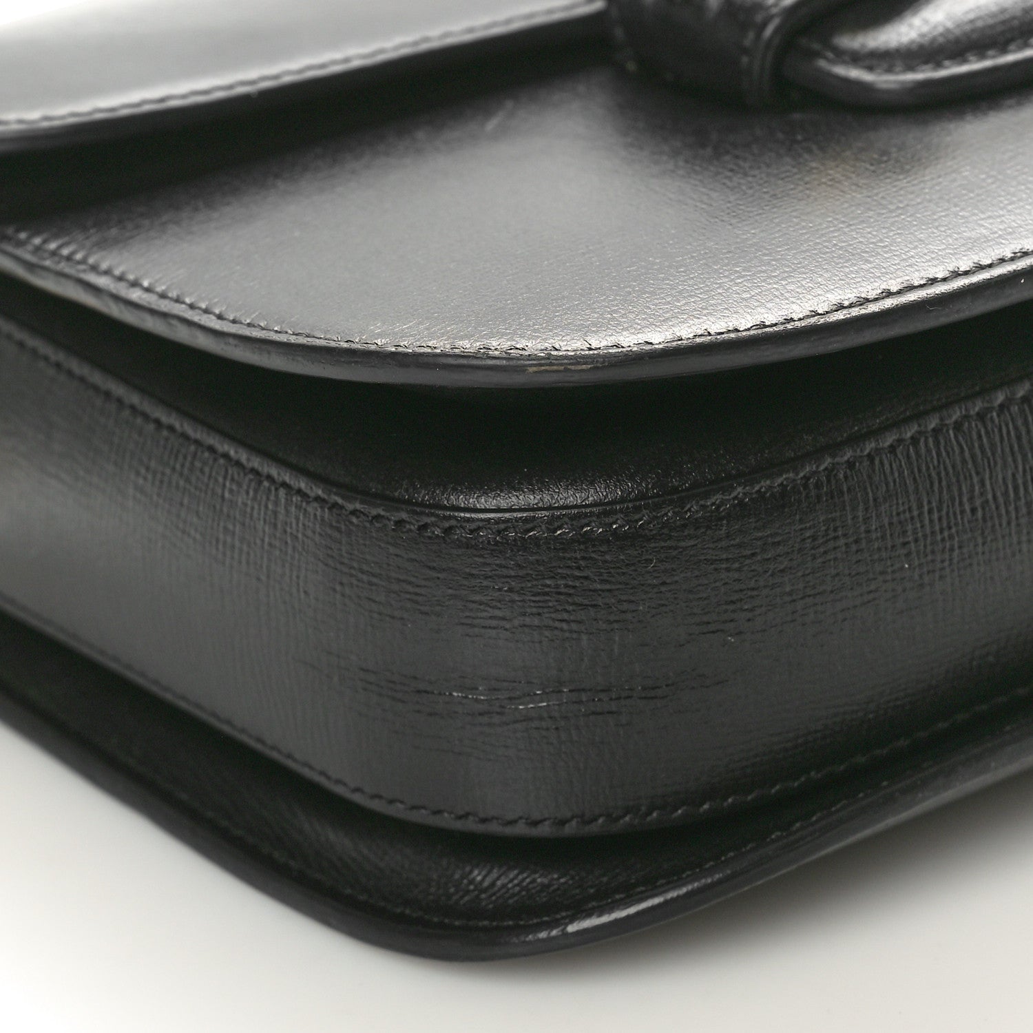 Gucci Azalea Calfskin Horsebit 1955 Shoulder Bag Black 8 of 10