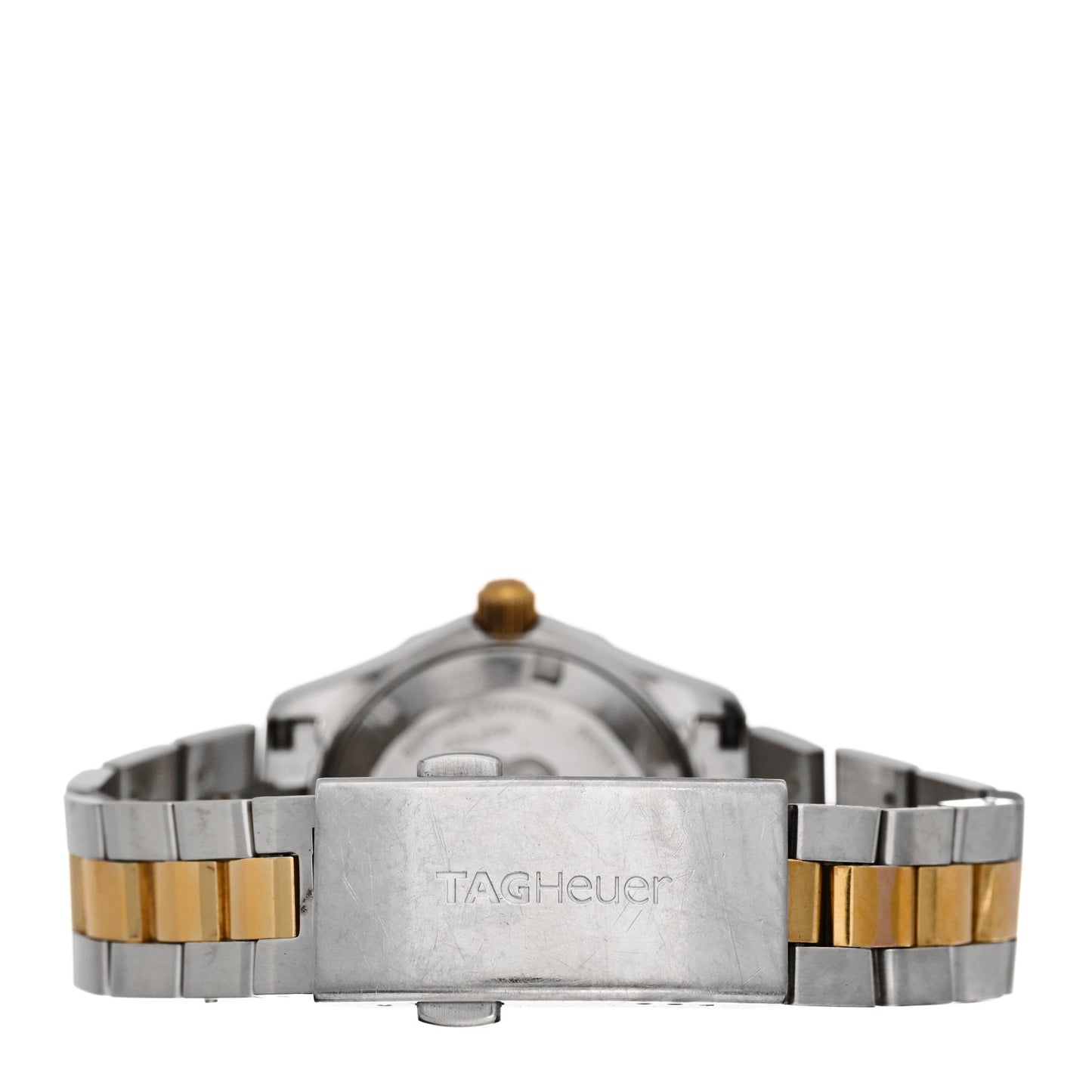 Stainless Steel 18K Yellow Gold Mother of Pearl 27mm Aquaracer Quartz Watch WAF1424