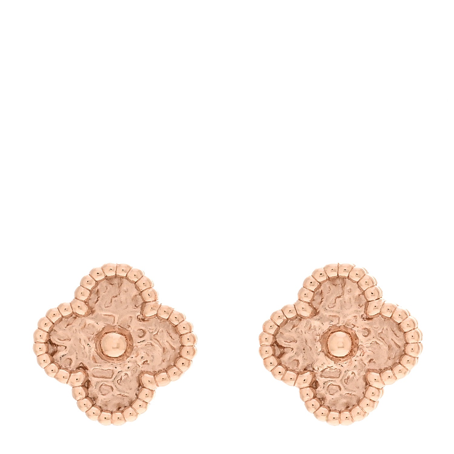 Van Cleef & Arpels 18K Rose Gold Sweet Alhambra Earrings 1 of 5