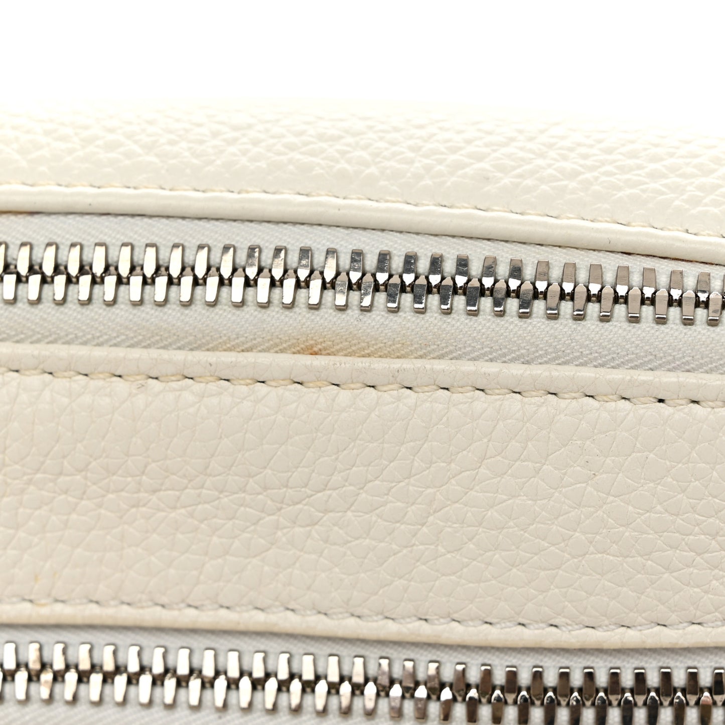 X DANIEL ARSHAM Grained Calfskin Safari Messenger Bag White