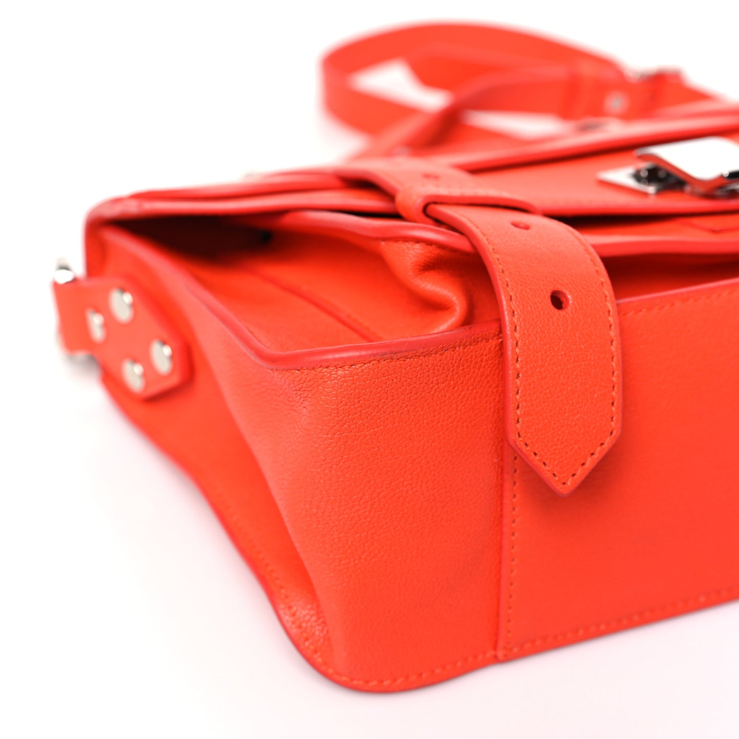 Lambskin Tiny PS1 Satchel Orange Pepper
