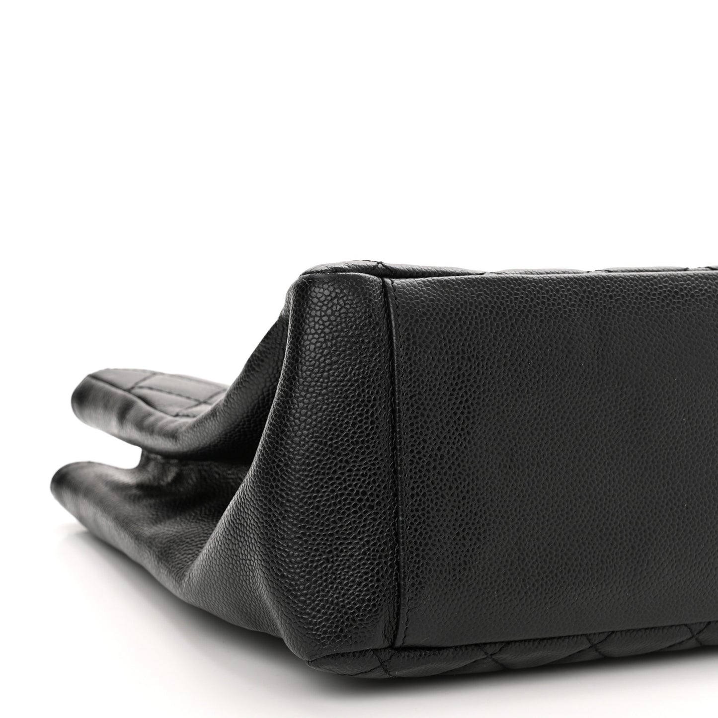 Caviar Quilted Grand Shopping Tote GST Black