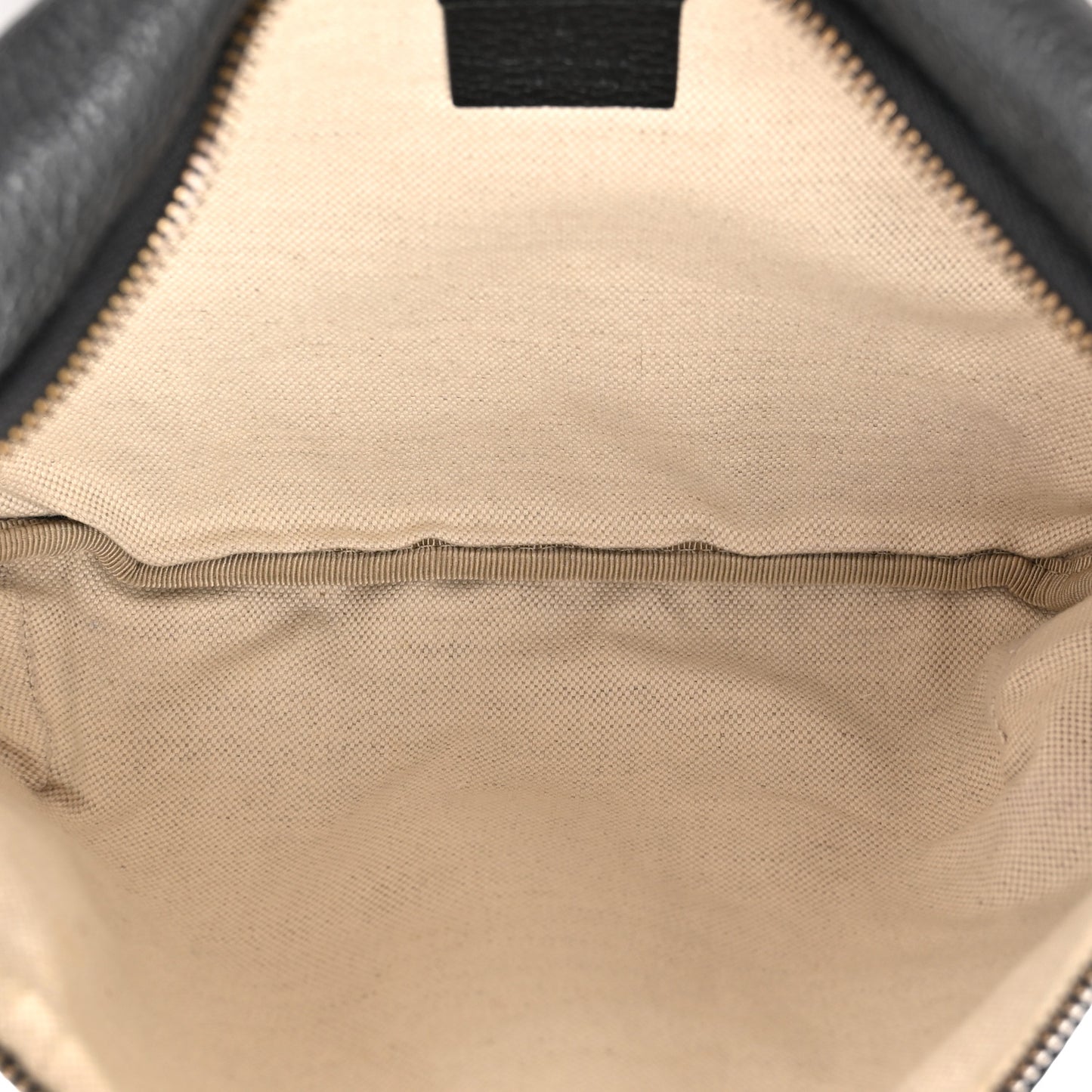 Grained Calfskin Logo Belt Bag Black