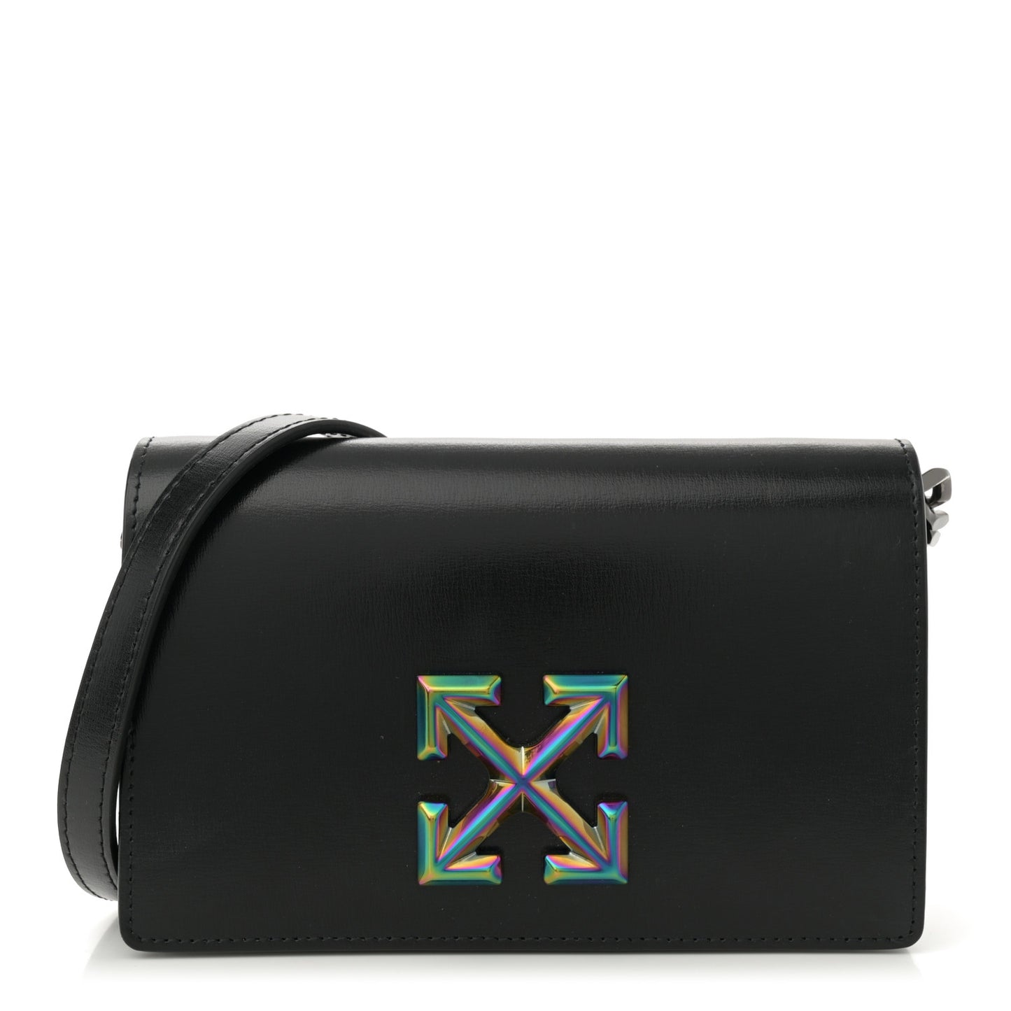 Calfskin Jitney 0.5 Crossbody Bag Black
