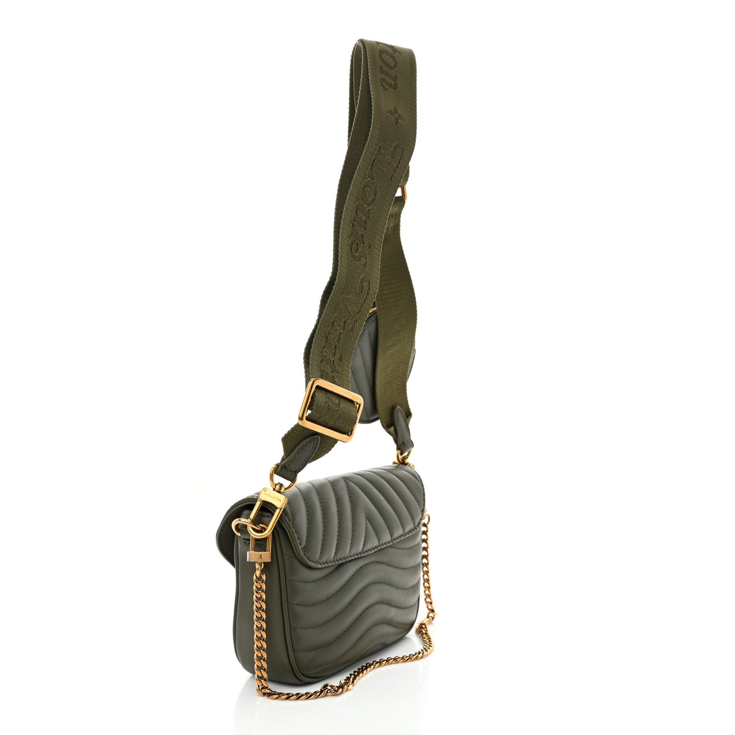 Calfskin New Wave Multi Pochette Kaki
