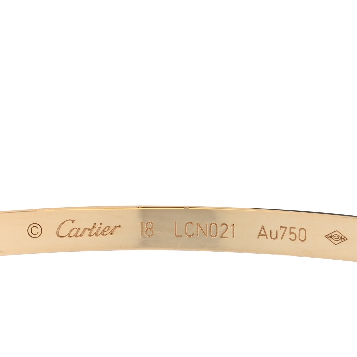 18K Yellow Gold Small LOVE Bracelet 18