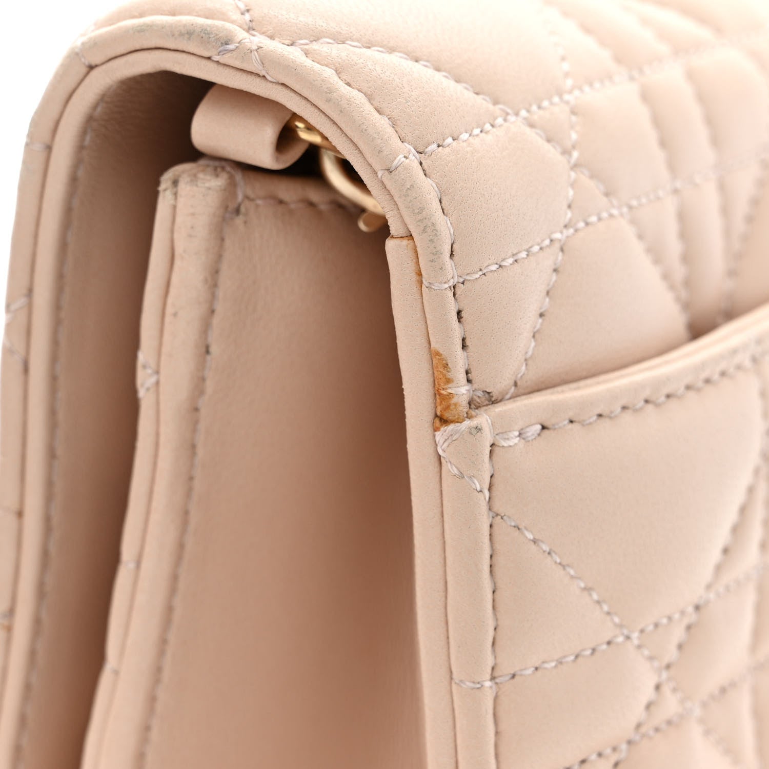 Christian Dior Lambskin Cannage Miss Dior Promenade Pouch Beige 12 of 12