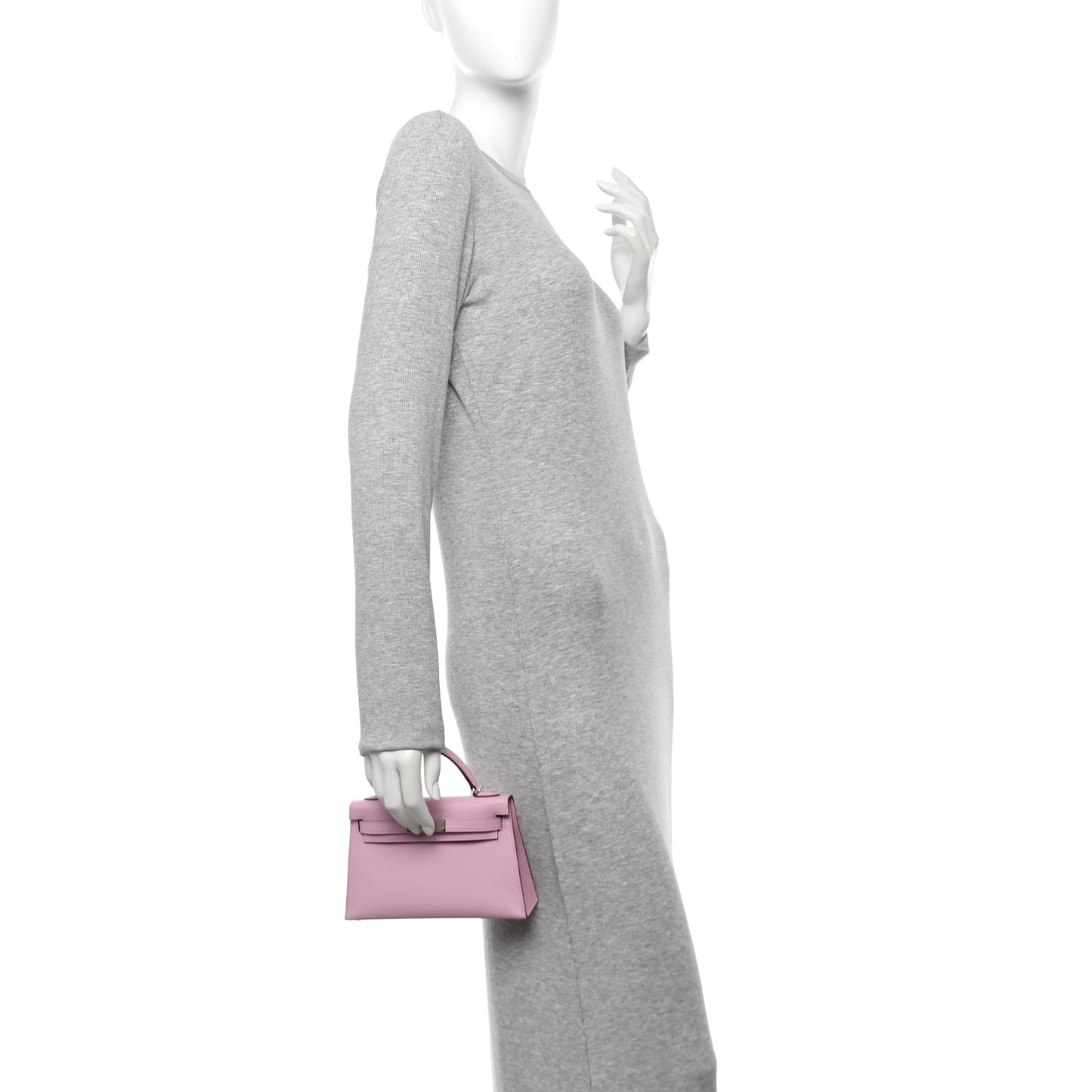 Epsom Mini Kelly Sellier 20 Mauve Sylvestre