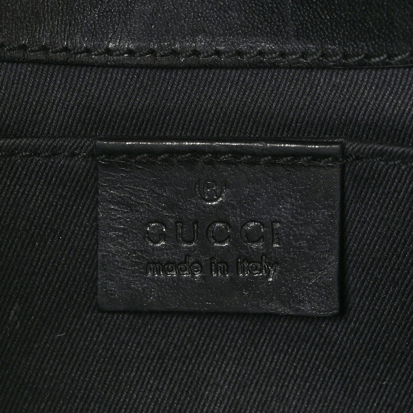 Monogram Studded Horsebit Clutch Black