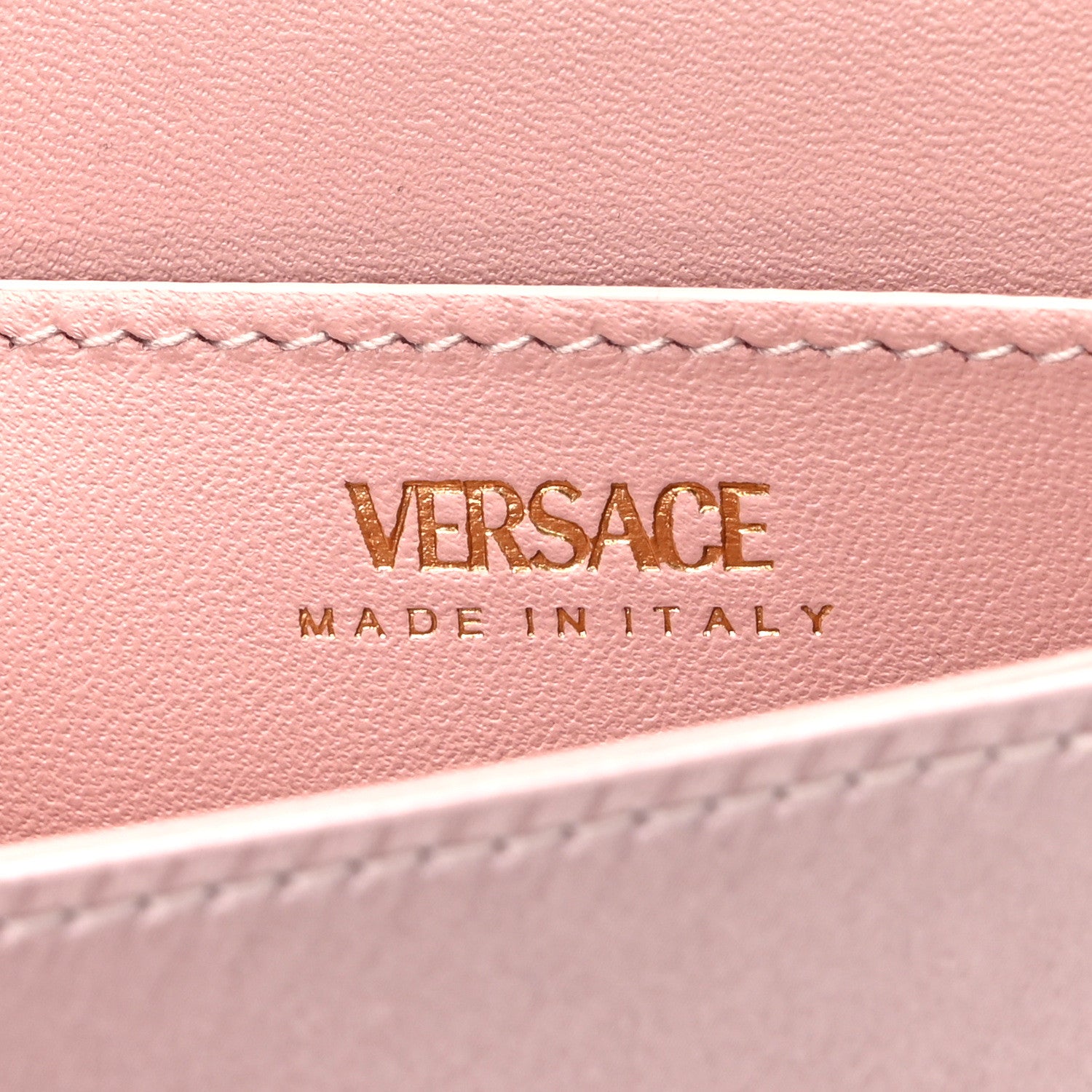 Versace Satin La Medusa Envelope Clutch Dusty Rose 6 of 10