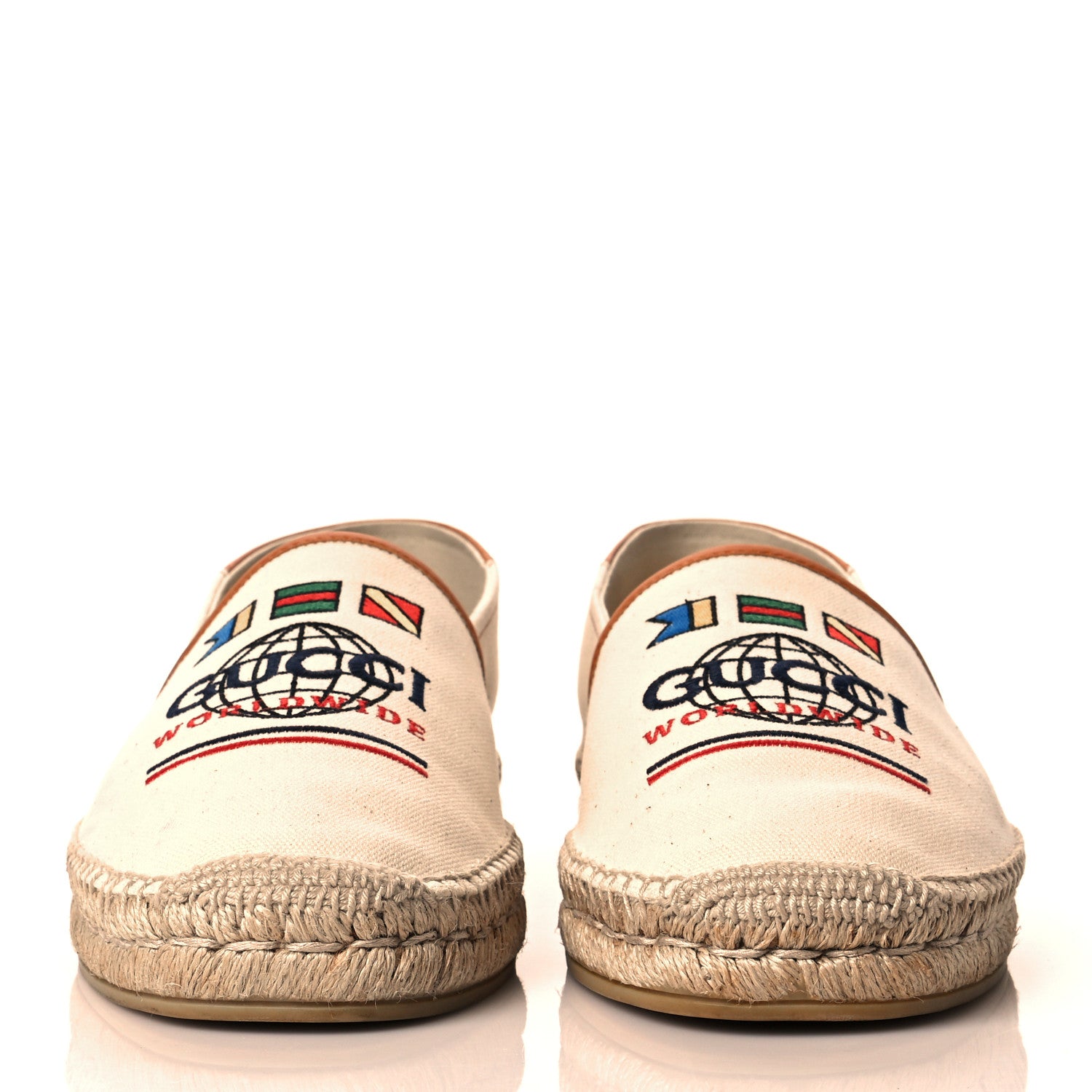 Gucci Canvas Worldwide Mens Espadrilles 11 Raw Cognac 2 of 10