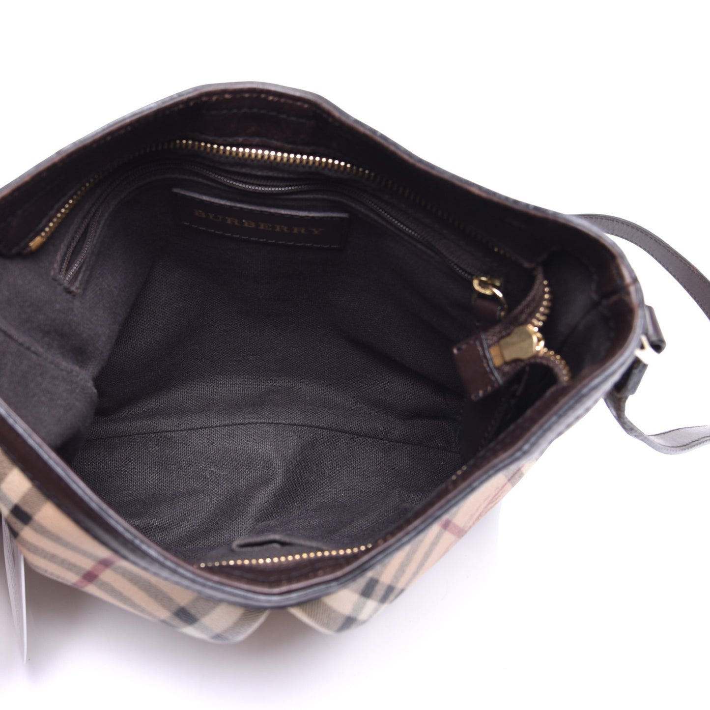 Haymarket Check Hartham Shoulder Bag Chocolate