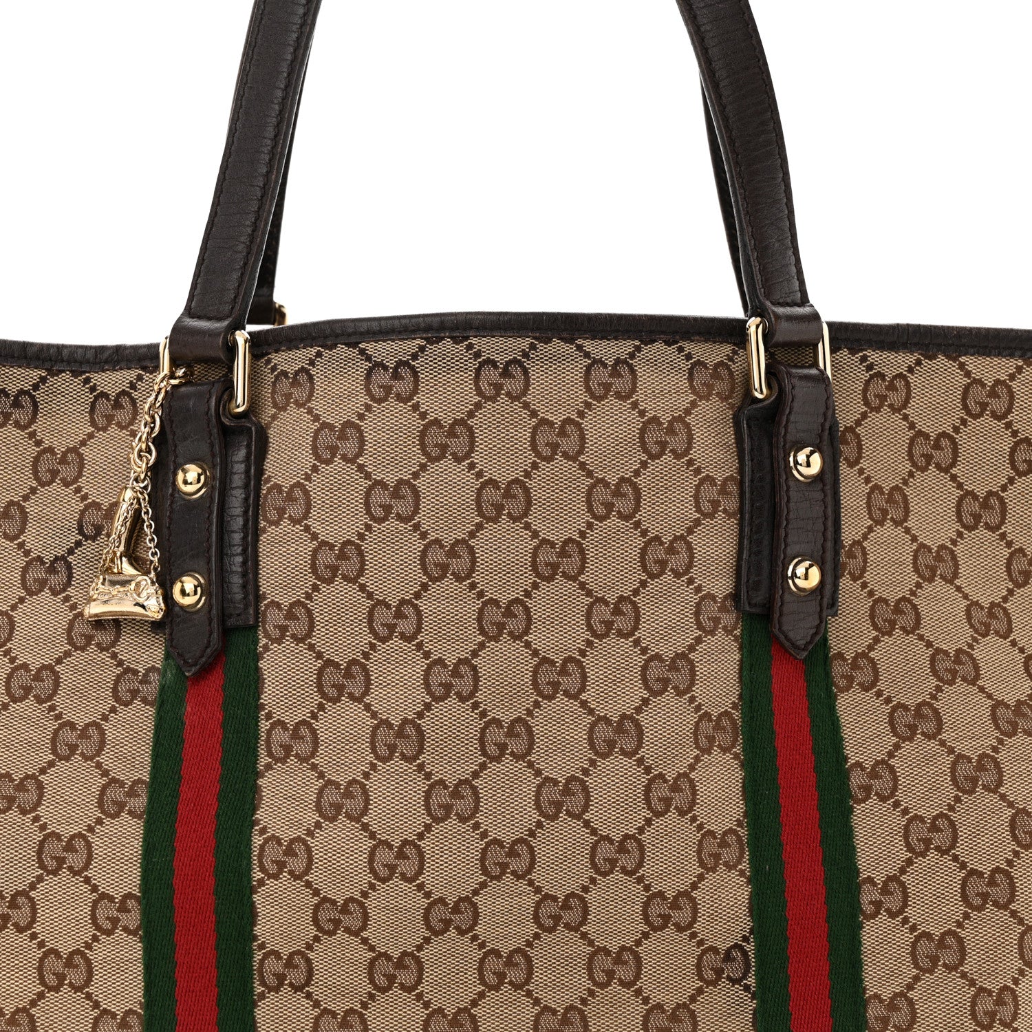 Gucci Monogram Large Jolicoeur Tote Brown 8 of 23