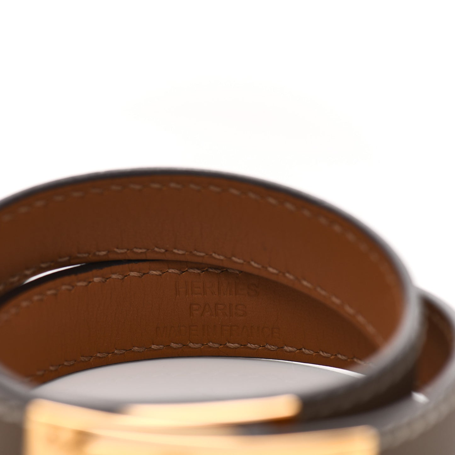 Swift Kelly Double Tour Bracelet T2 Etoupe
