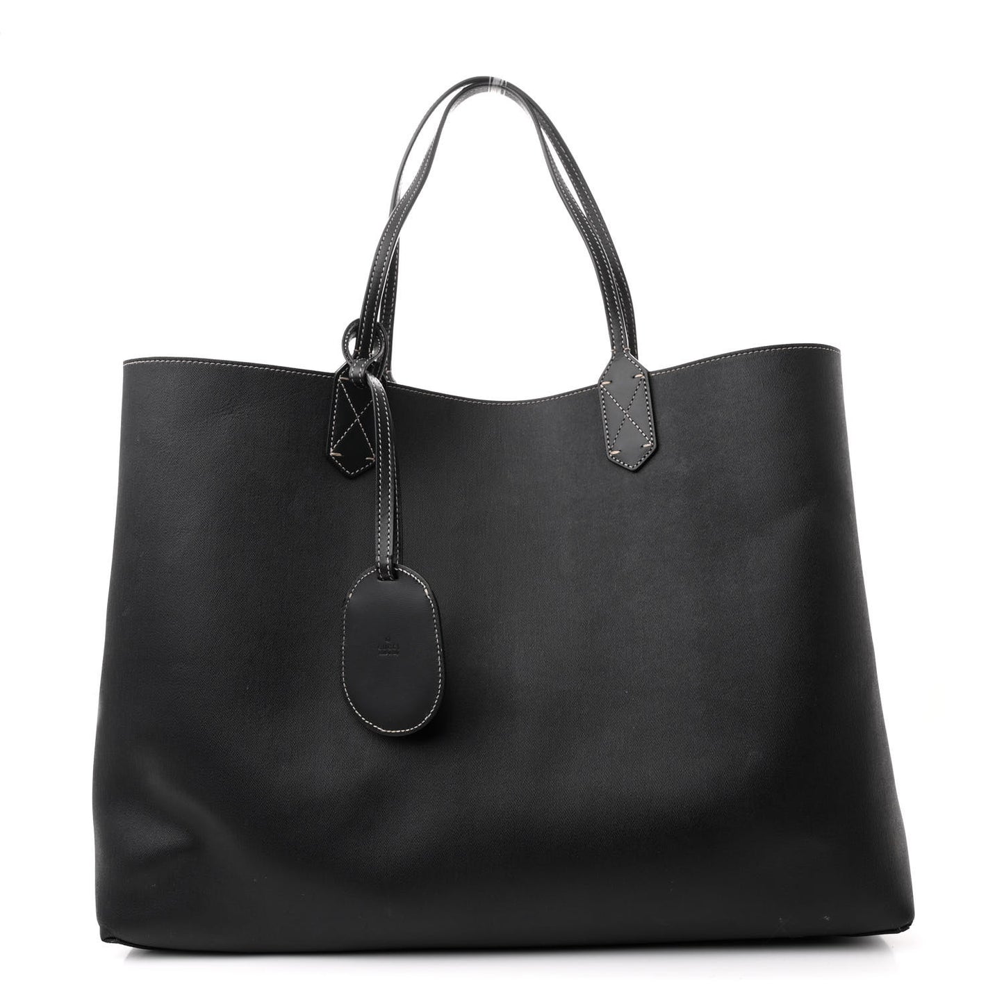 GG Supreme Monogram Large Reversible Tote Beige Black