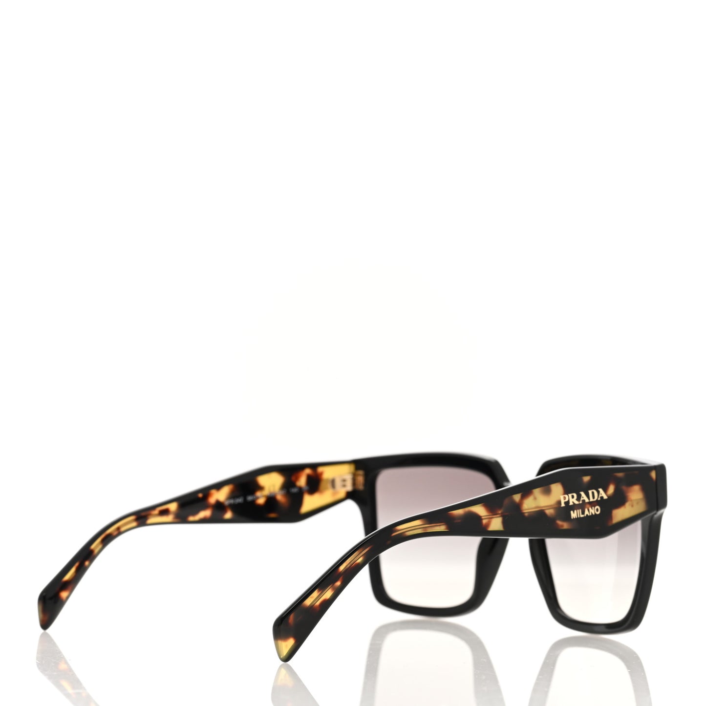 Acetate Square Sunglasses SPR 24Z Black Tortoise