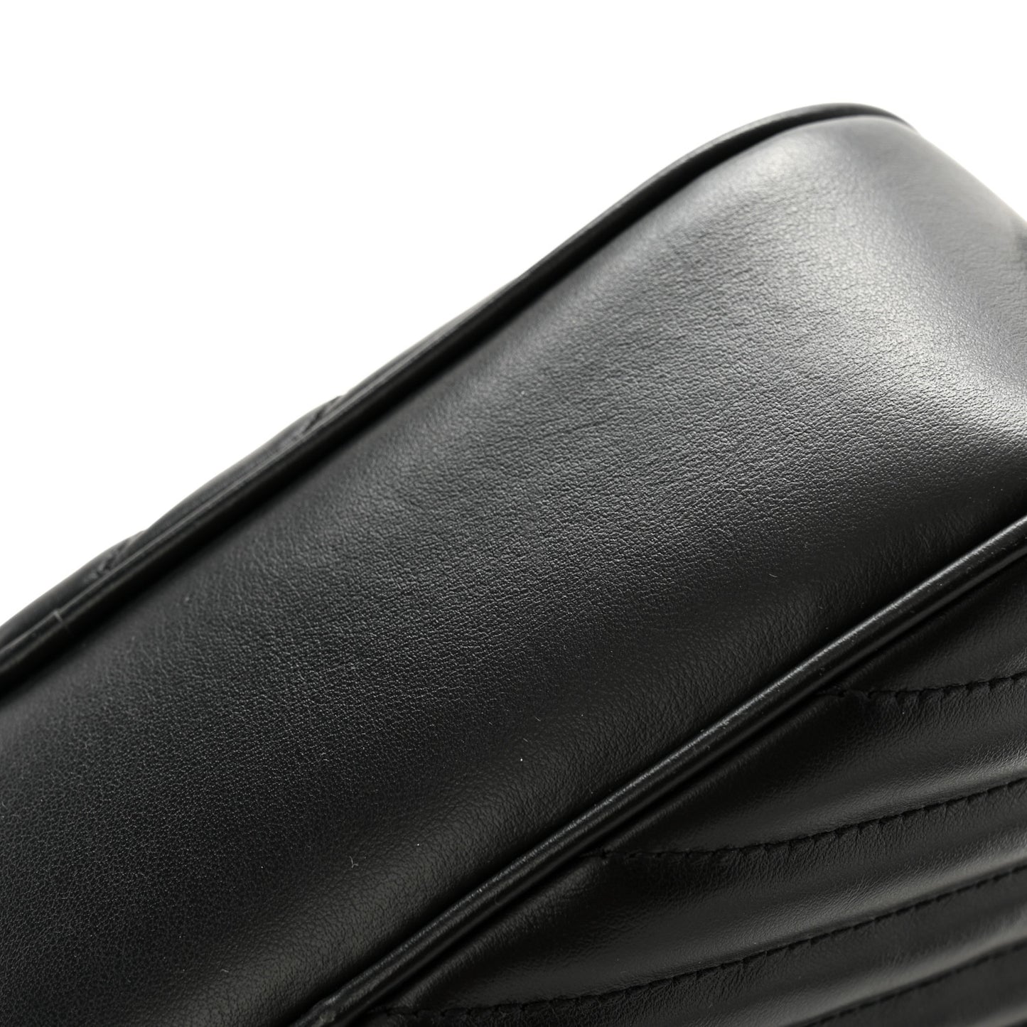 Calfskin Matelasse Monogram Lou Camera Bag Black