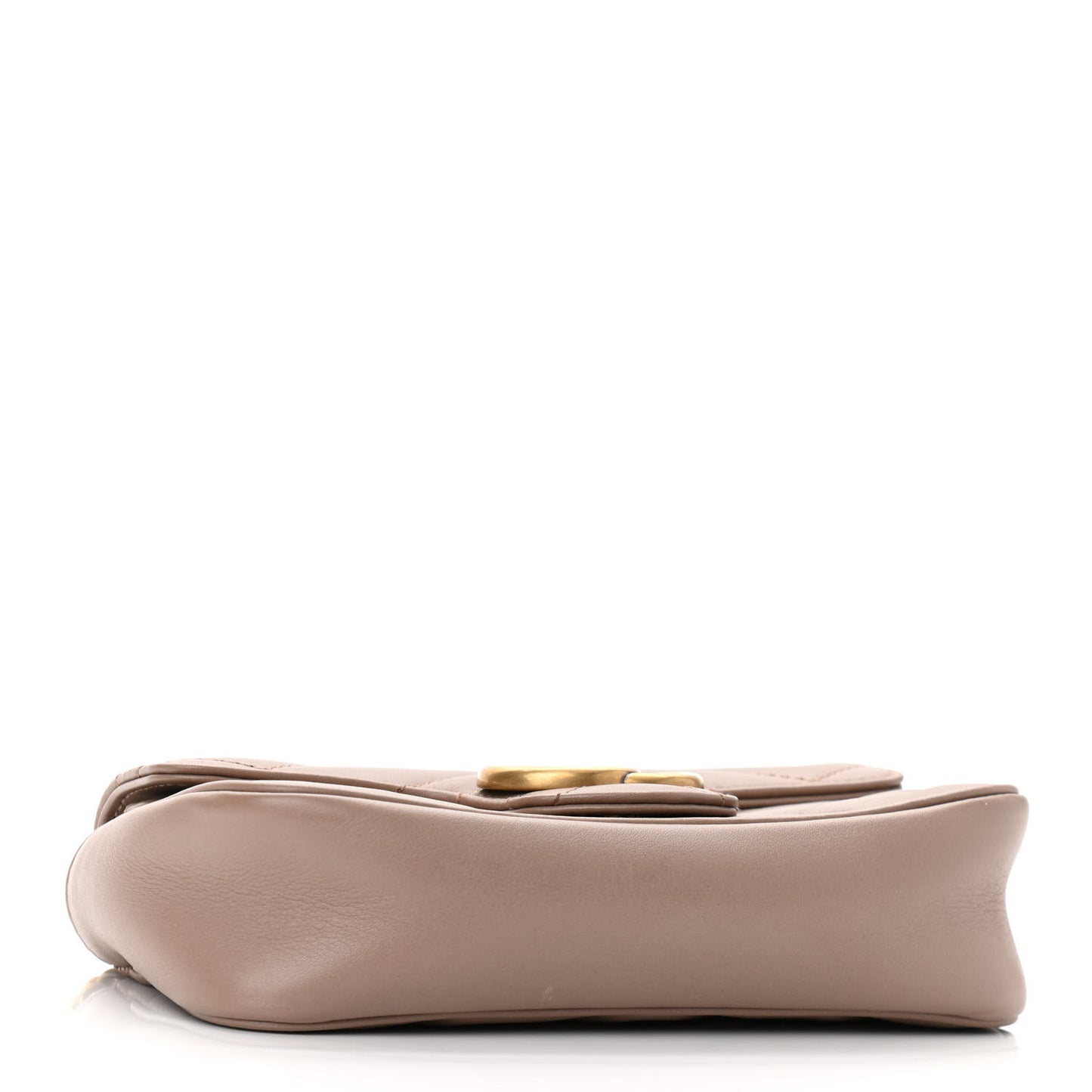 Calfskin Matelasse Super Mini GG Marmont Shoulder Bag Porcelain Rose
