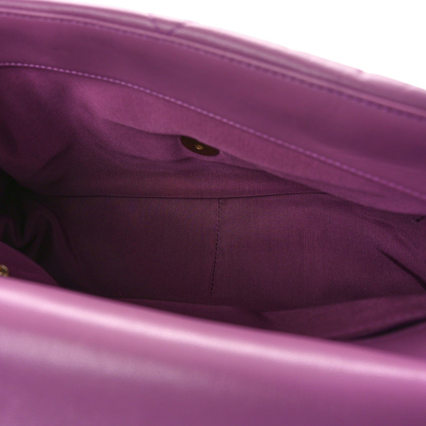 Goatskin Quilted Large Chanel 19 Flap Purple