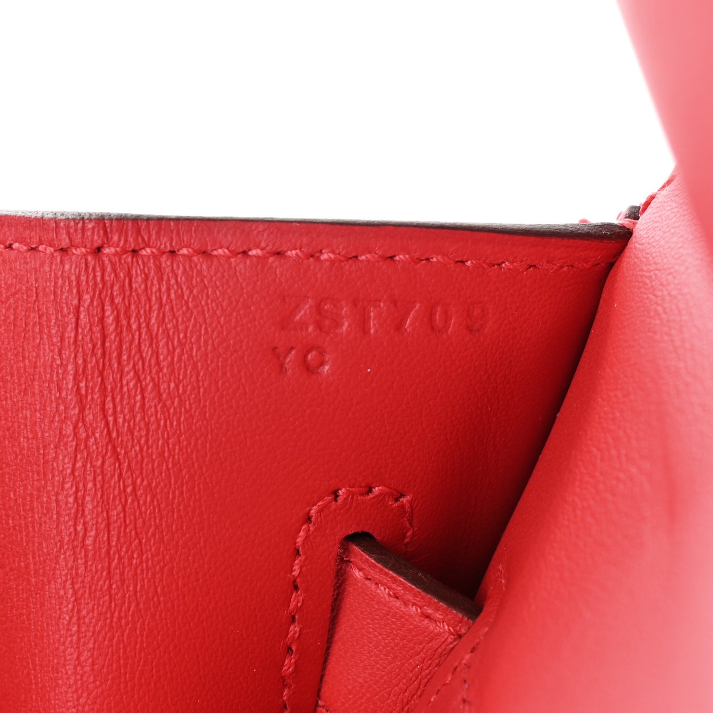 Swift Twill H Fray Fray Birkin 35 Rouge de Coeur Ecru