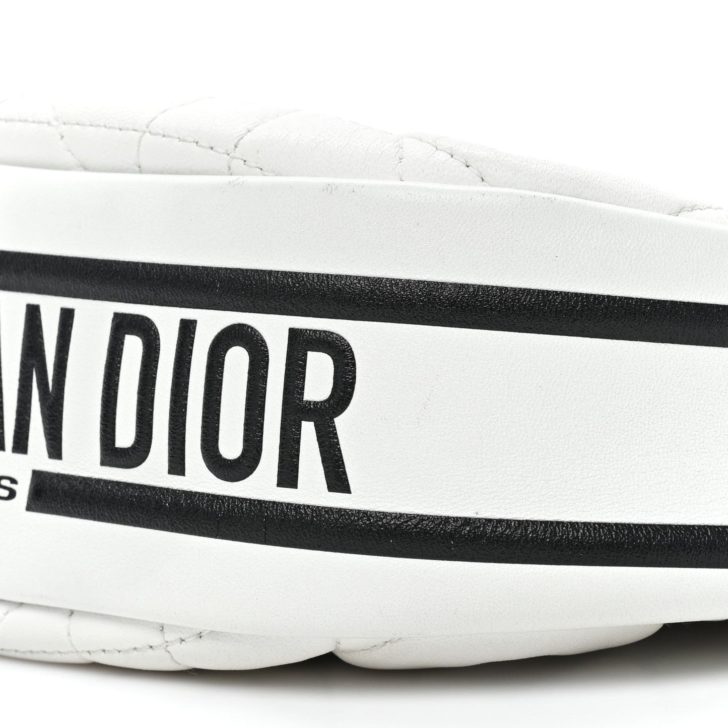 Lambskin Cannage Small Dior Vibe Hobo Bag White