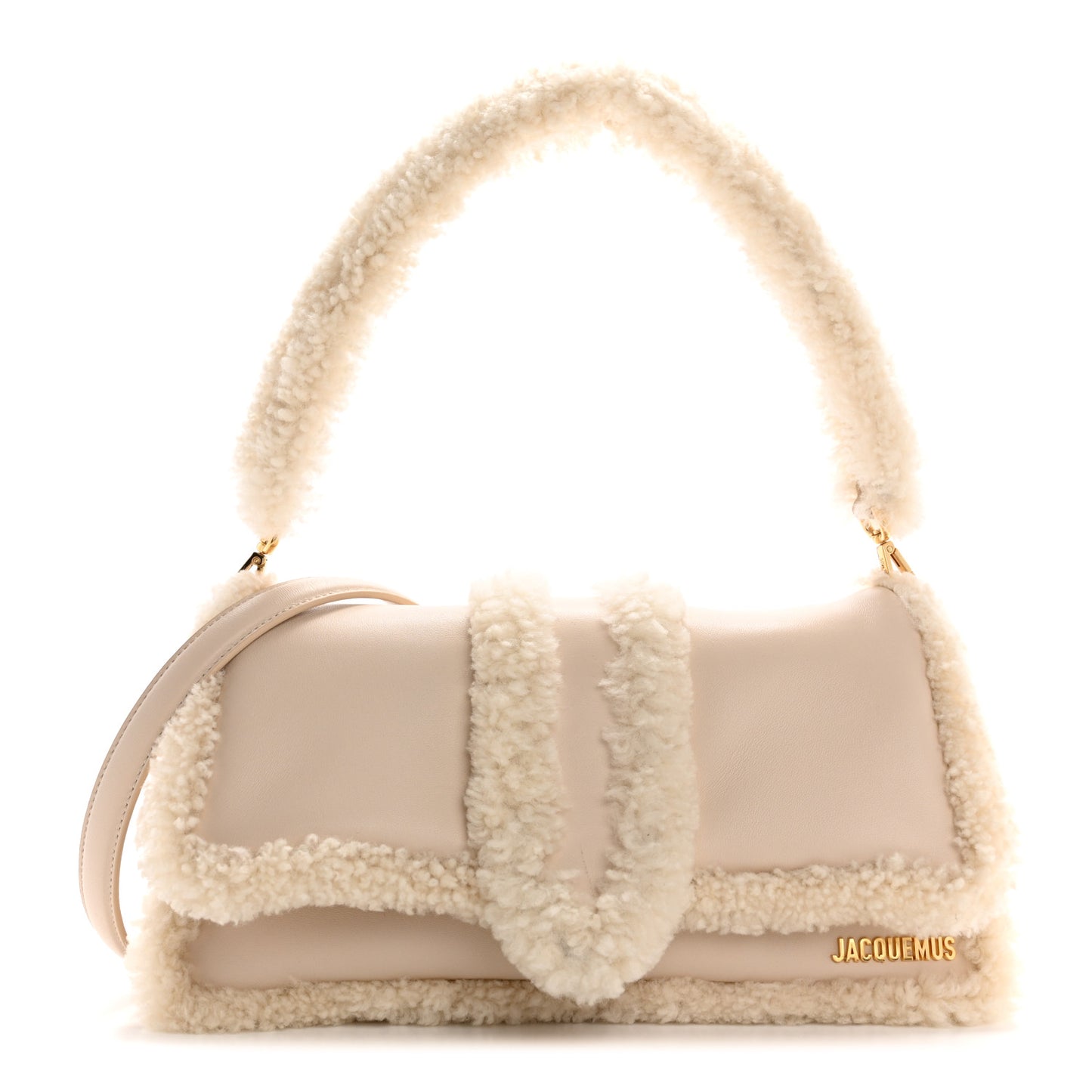 Calfskin Shearling Le Bambimou Ivory