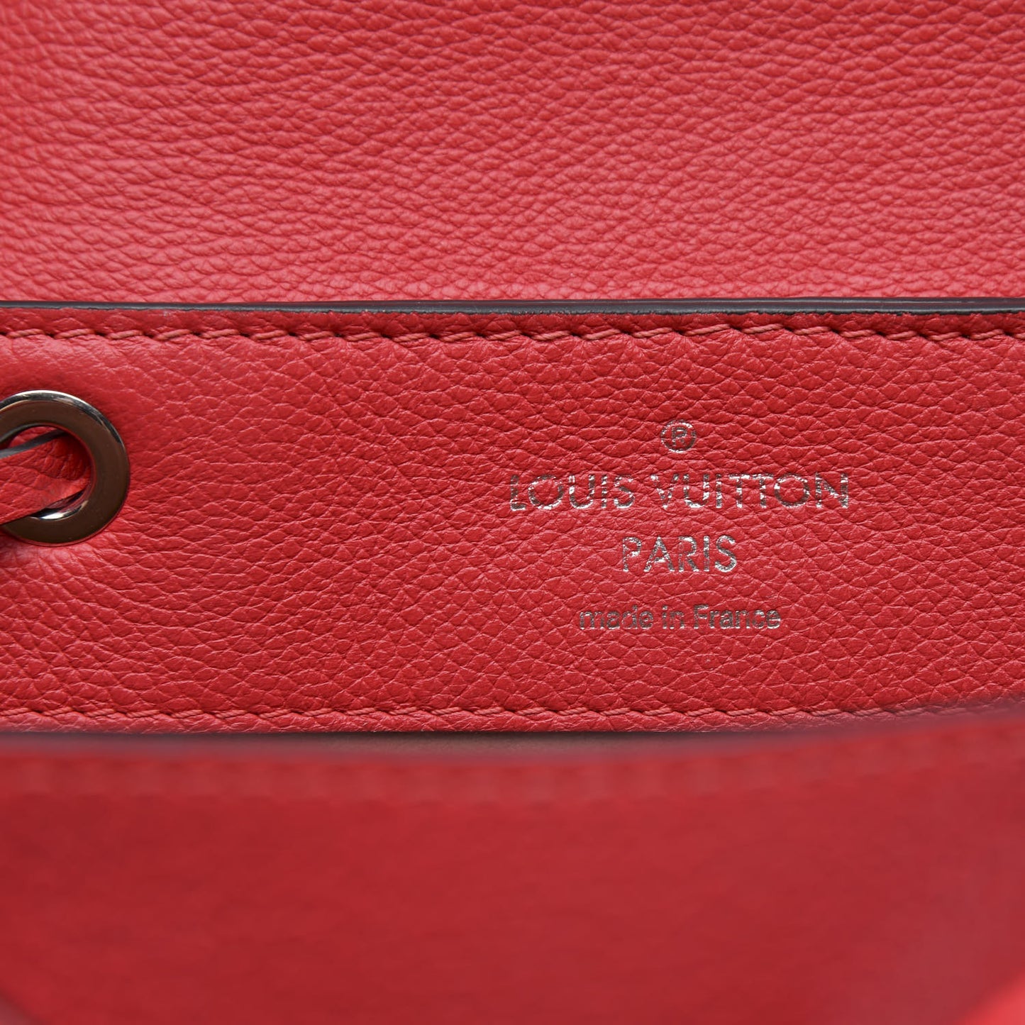 Soft Calfskin Lockme Backpack Poppy