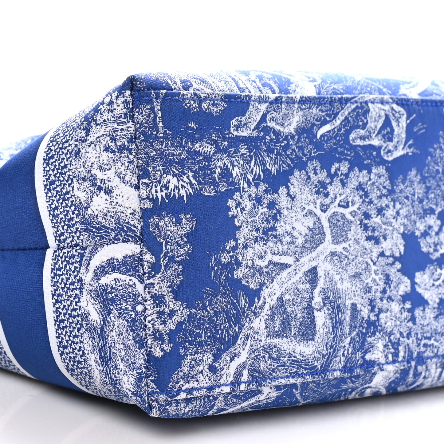 Technical Fabric Toile De Jouy DiorTravel Nomad Pouch Fluorescent Blue