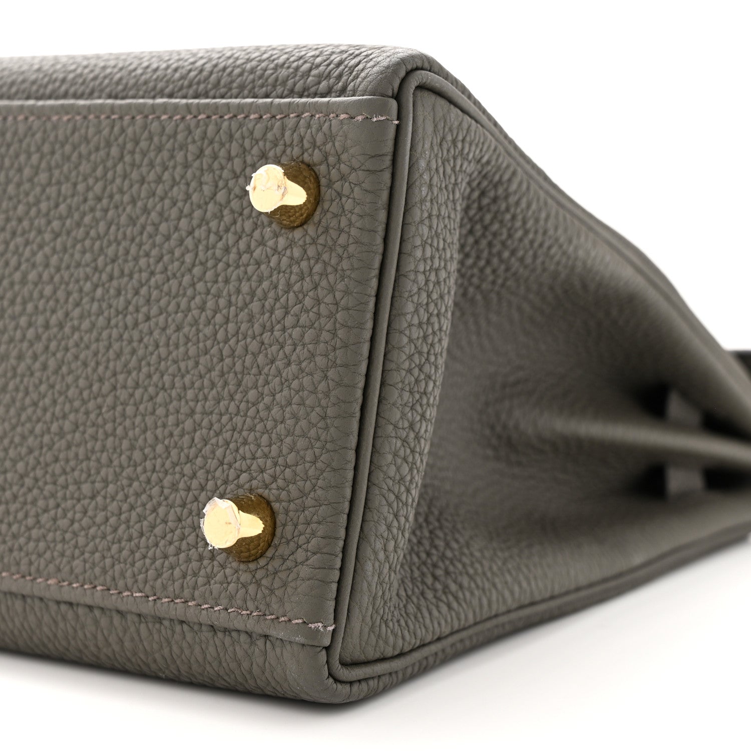 Hermes Togo Kelly Retourne 25 Vert De Gris 10 of 12
