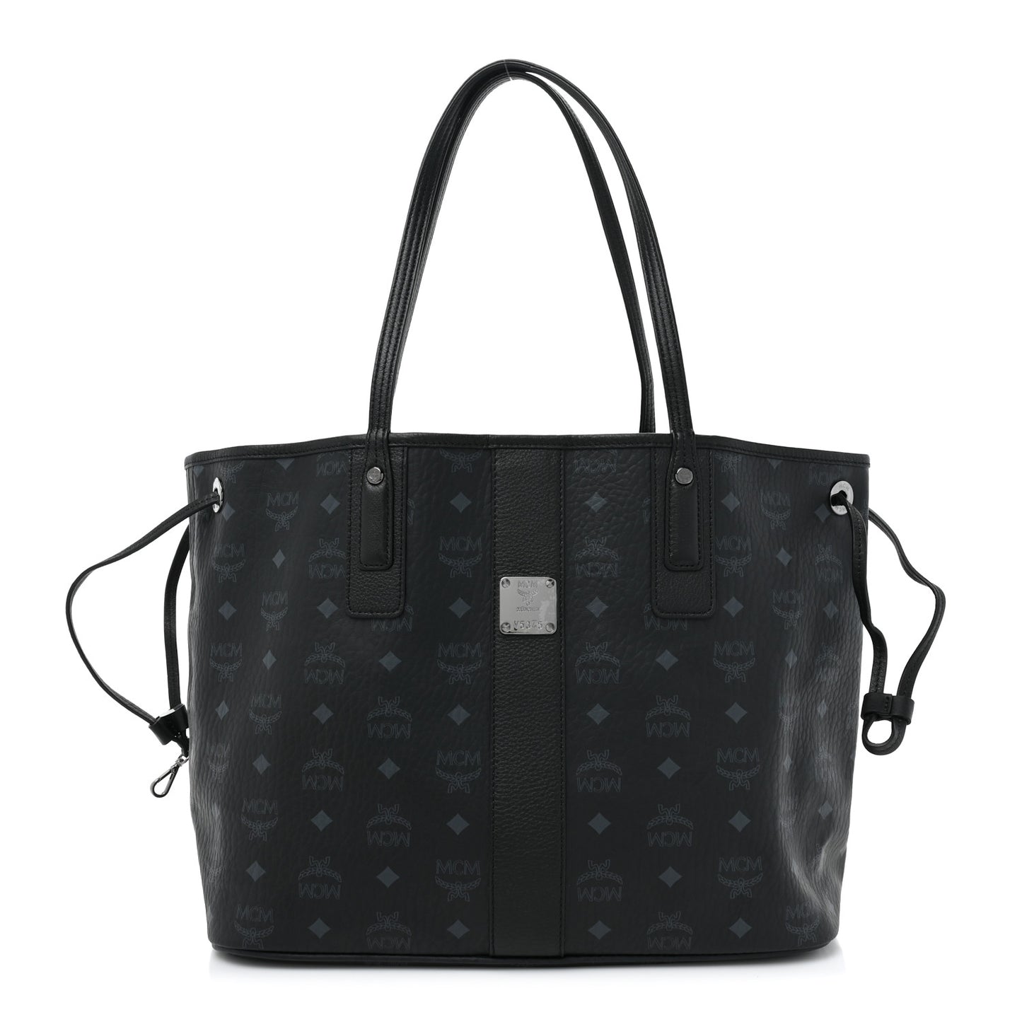 Visetos Medium Liz Reversible Shopper Tote Black