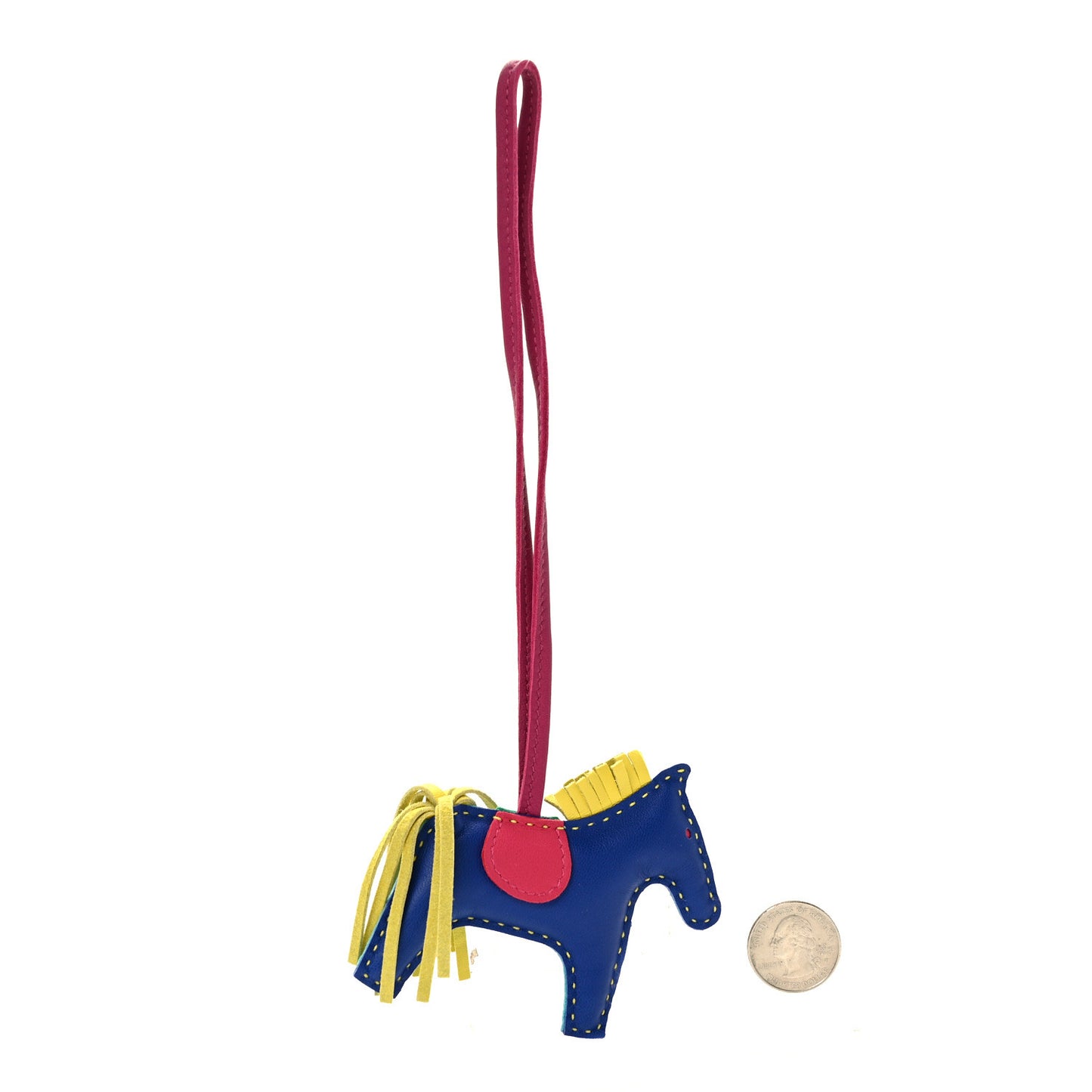 Milo Lambskin Grigri Rodeo Horse Bag Charm PM Electric Blue Aztec Blue Sulfur Mint Pink Shocking Violet