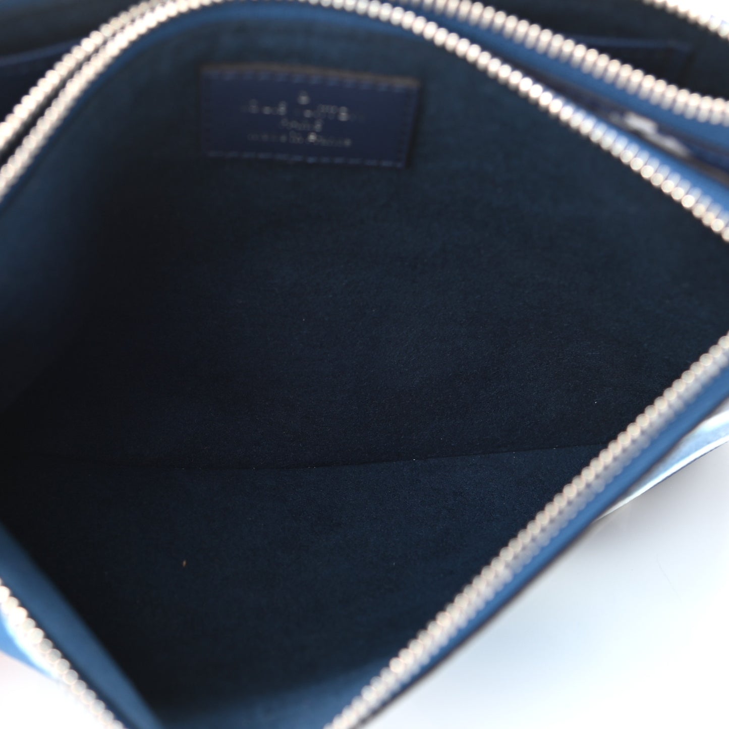 Monogram Giant Escale Double Zip Pochette Blue