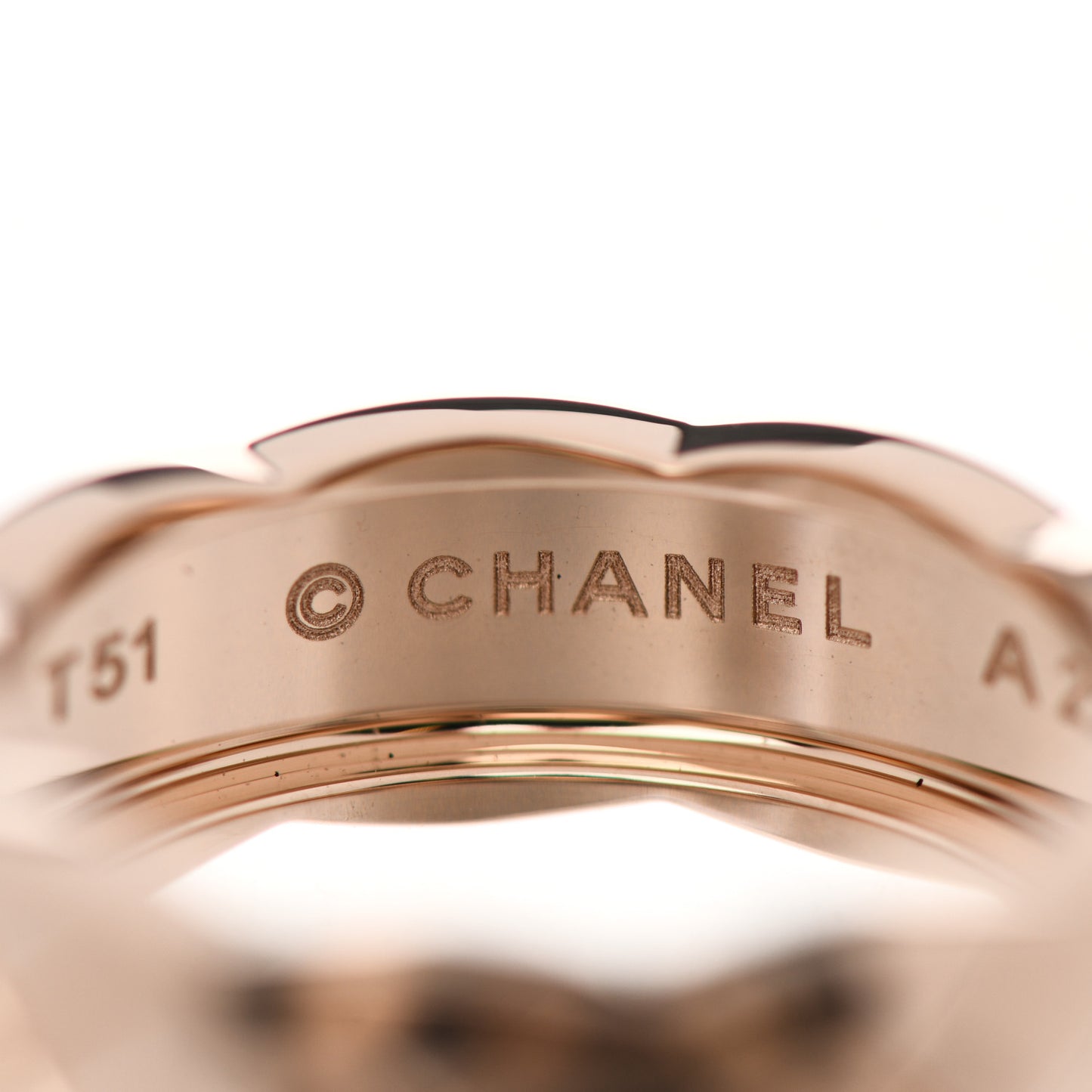 18K Beige Gold Small Coco Crush Ring 51 5.75