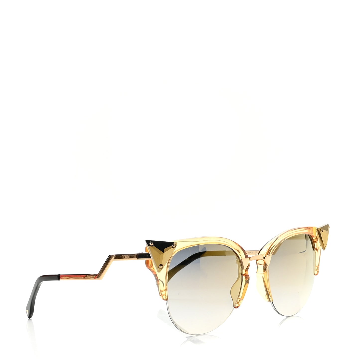 Metal Iridia Cat Eye Sunglasses FF 0041/S Gold