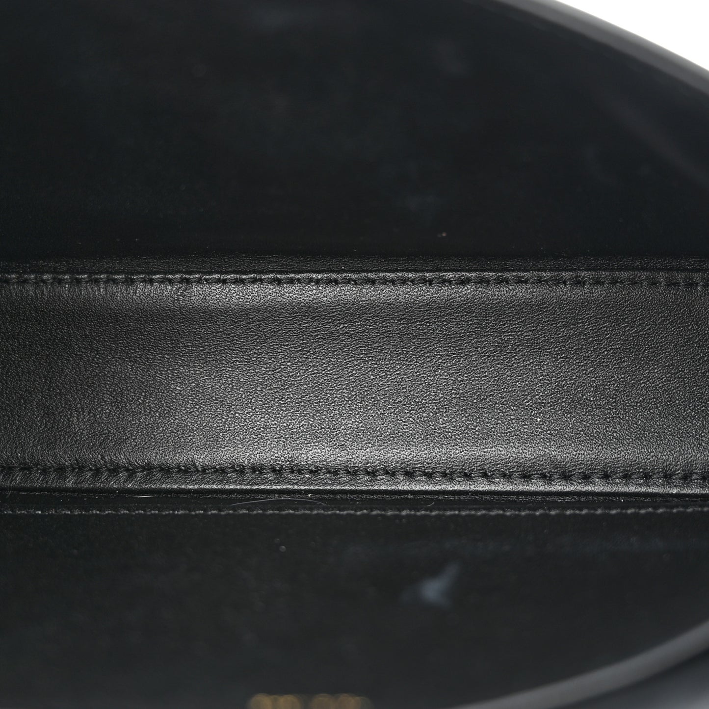 Shiny Calfskin Triomphe Shoulder Bag Black