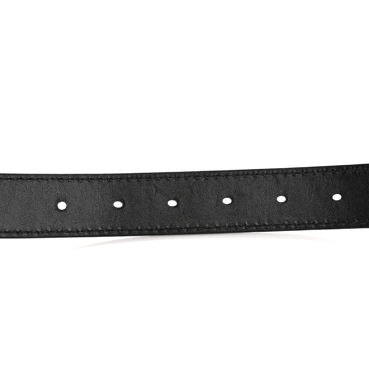 Calfskin D Fence Belt 80 Black