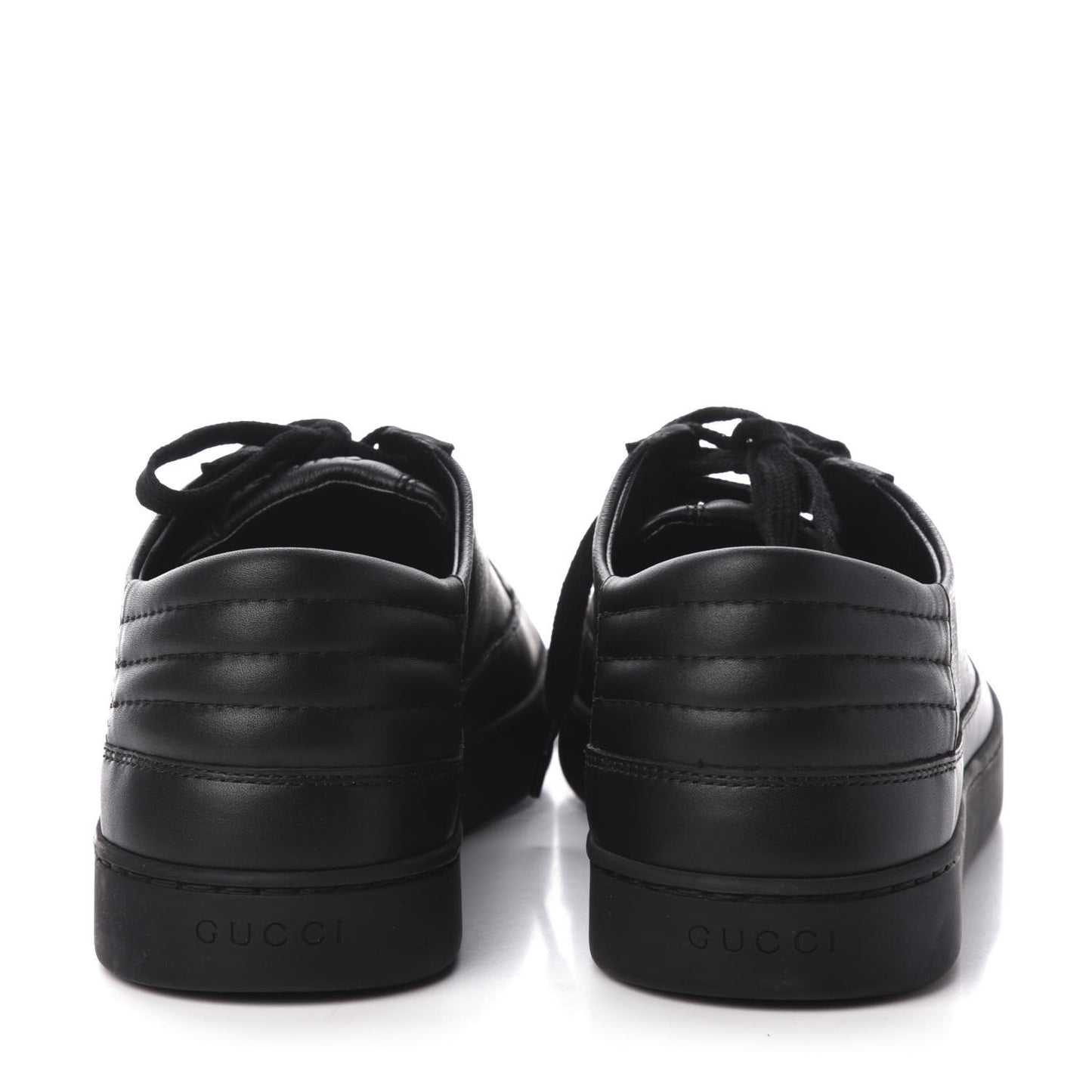 GG Supreme Monogram Mens Low Top Sneakers 9.5 Black