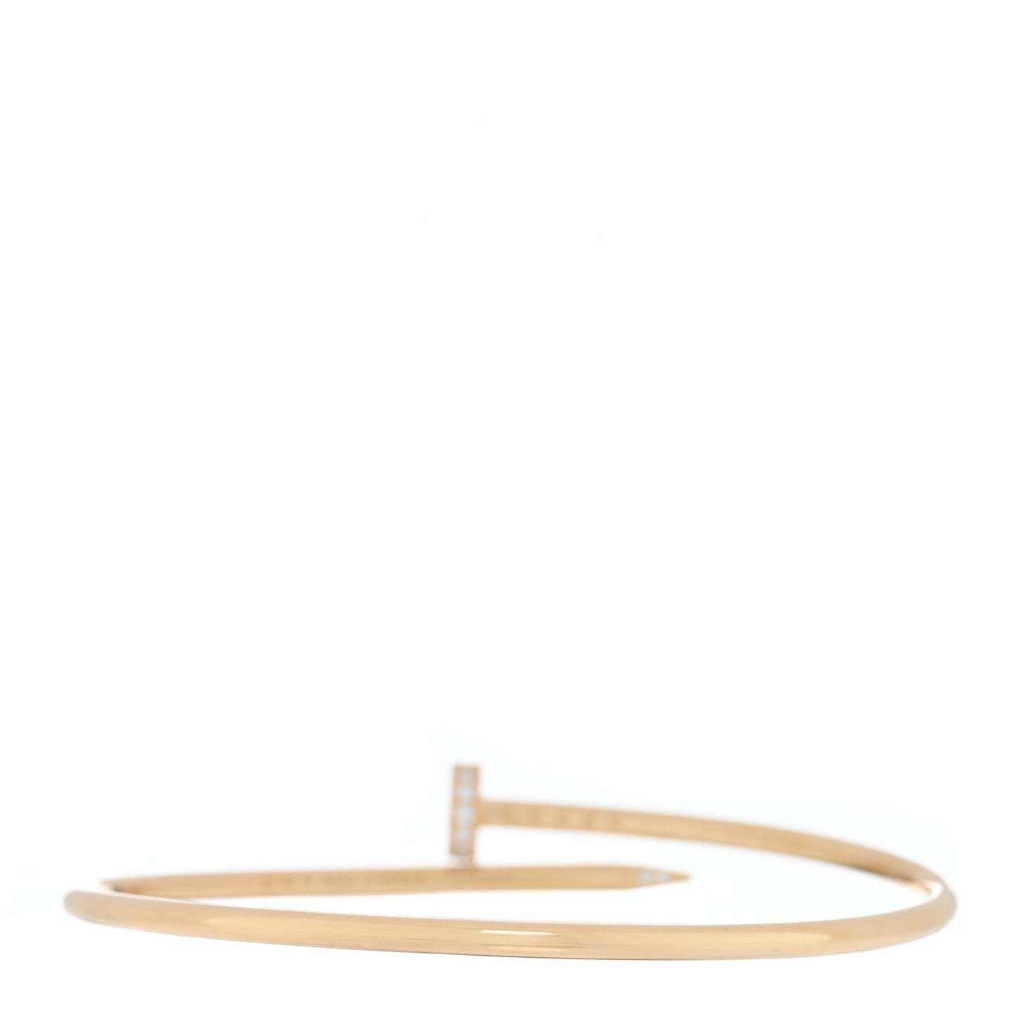 18K Yellow Gold Diamond Small Juste Un Clou Bracelet 17