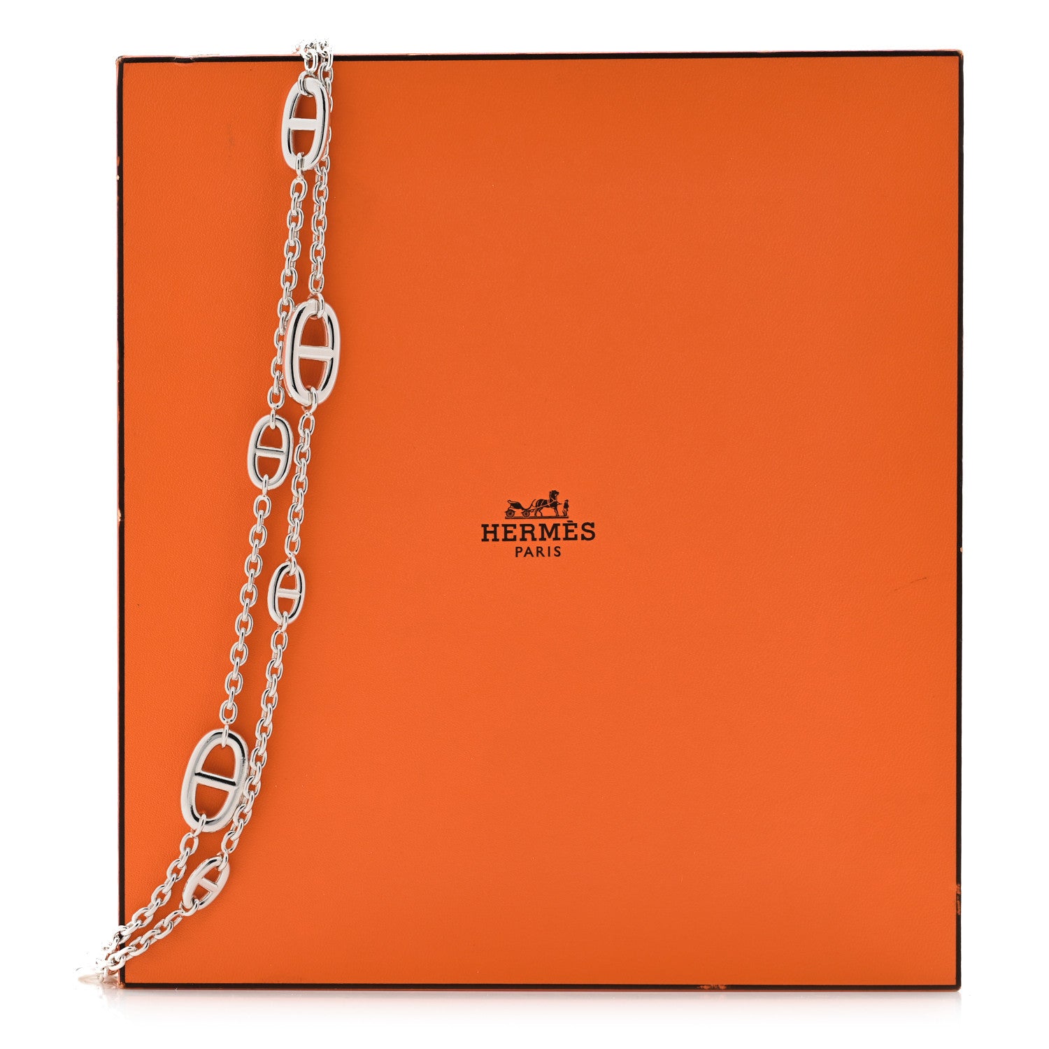 Hermes Sterling Silver Farandole Necklace 120 7 of 7