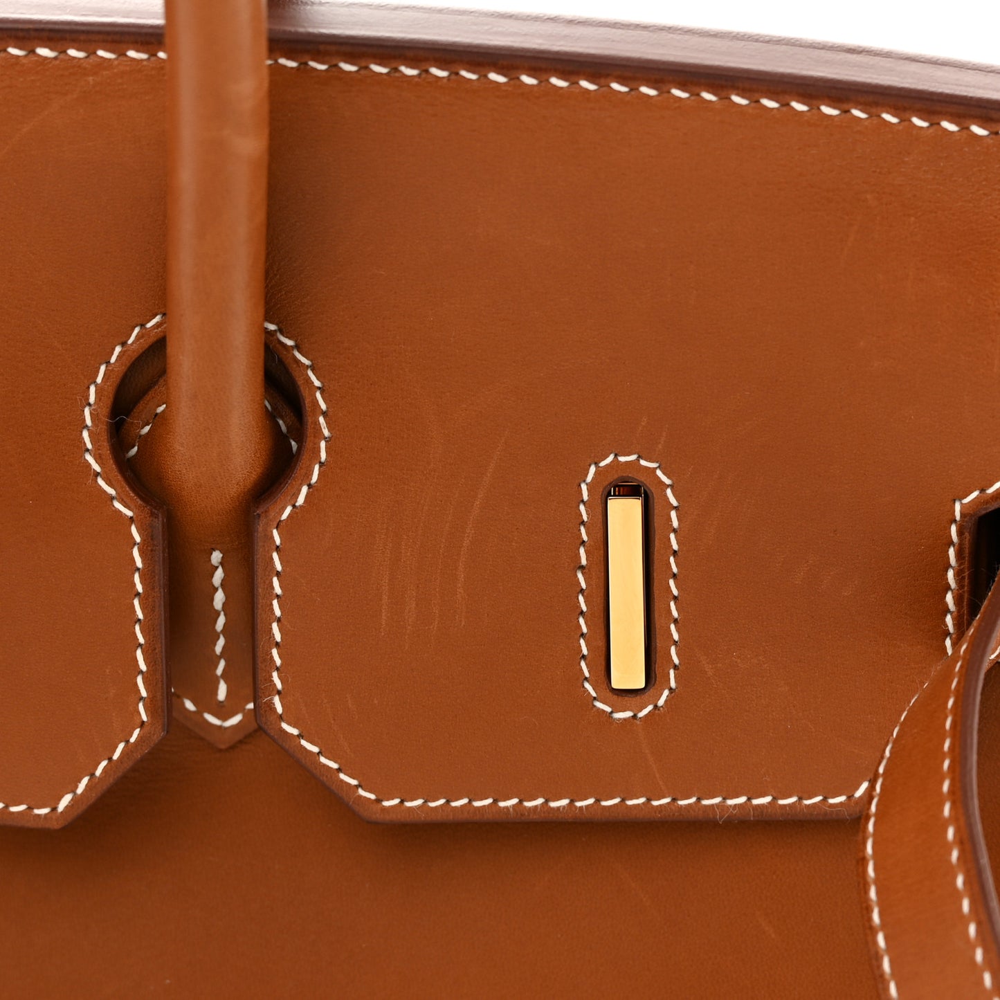 Natural Barenia Birkin 35 Fauve
